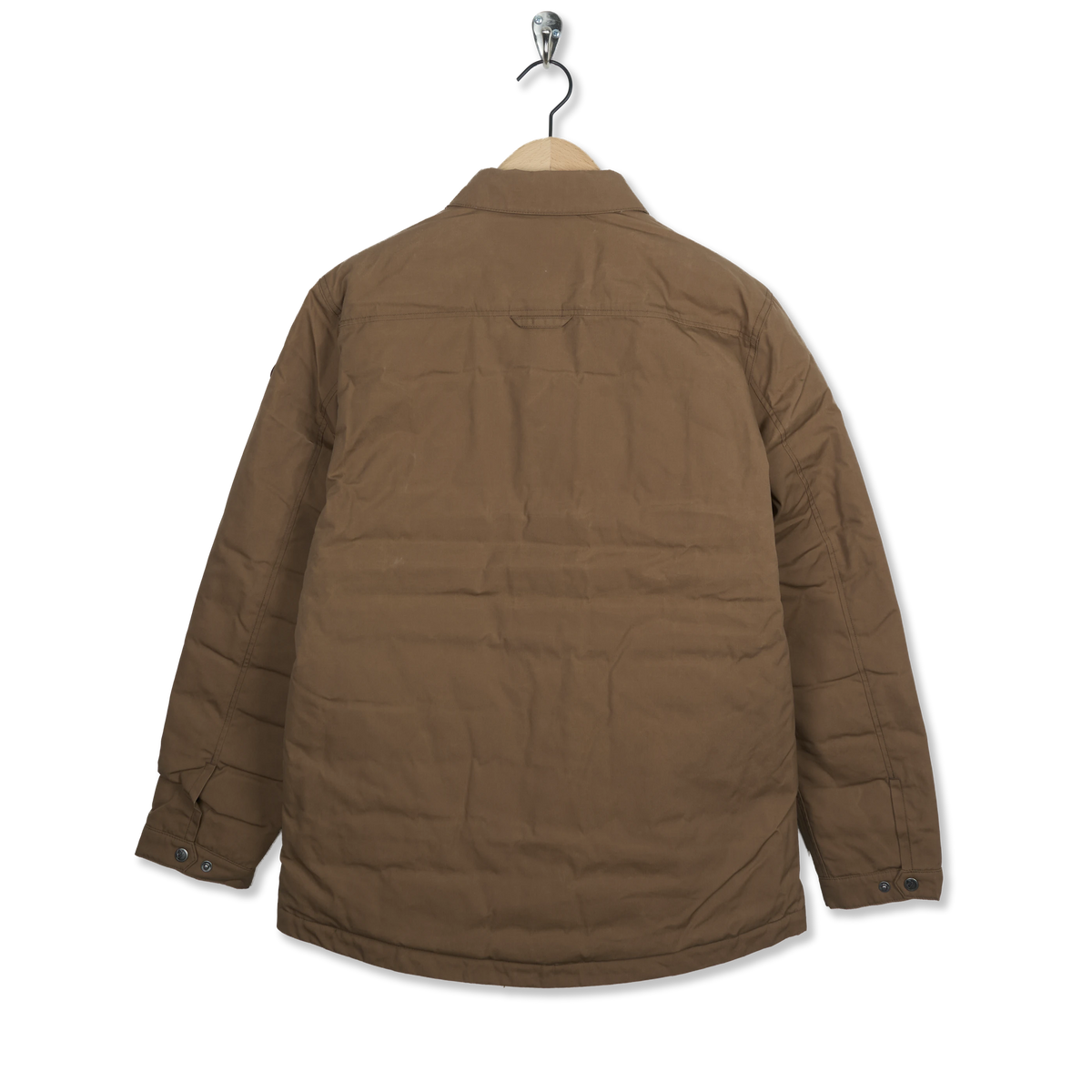 Fjallraven Ovik Down Shirt Jacket Wood Brown - Back