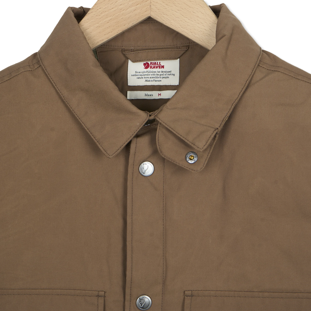 Fjallraven Ovik Down Shirt Jacket Wood Brown - Detail 2