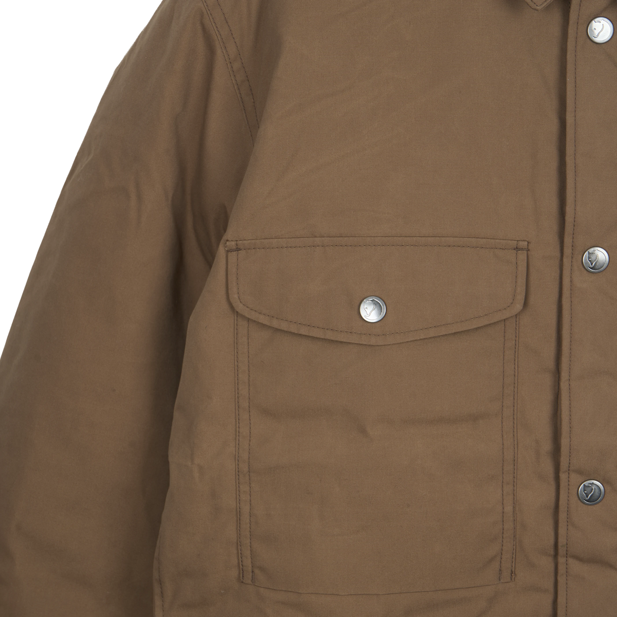 Fjallraven Ovik Down Shirt Jacket Wood Brown - Detail 3