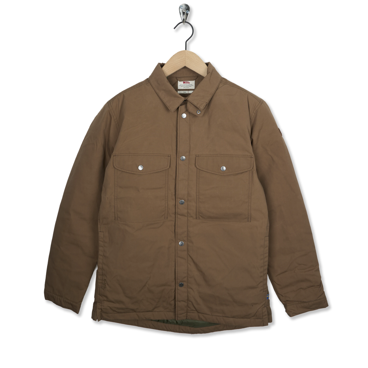 Fjallraven Ovik Down Shirt Jacket Wood Brown - Front