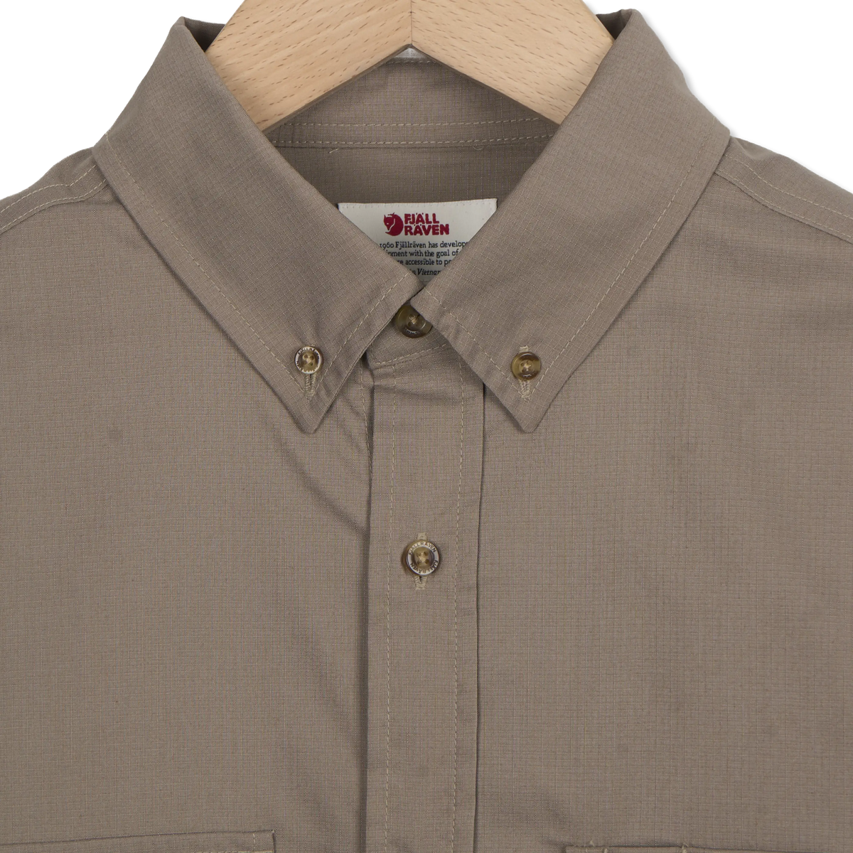 Fjallraven Ovik G-1000 L/S Shirt Suede Brown - Detail 2