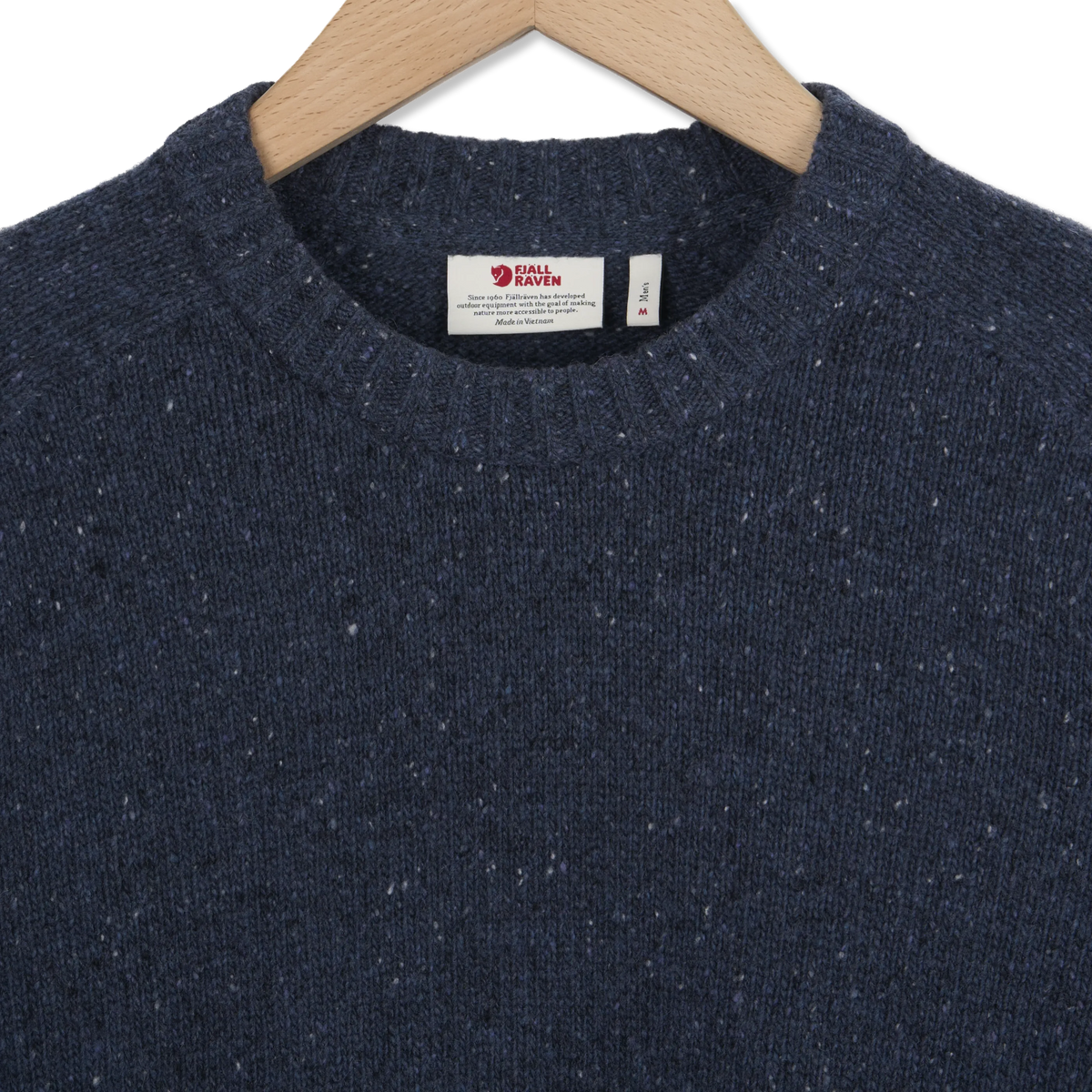 Fjallraven Ovik Neps Knit Sweater Dark Navy - Detail 2