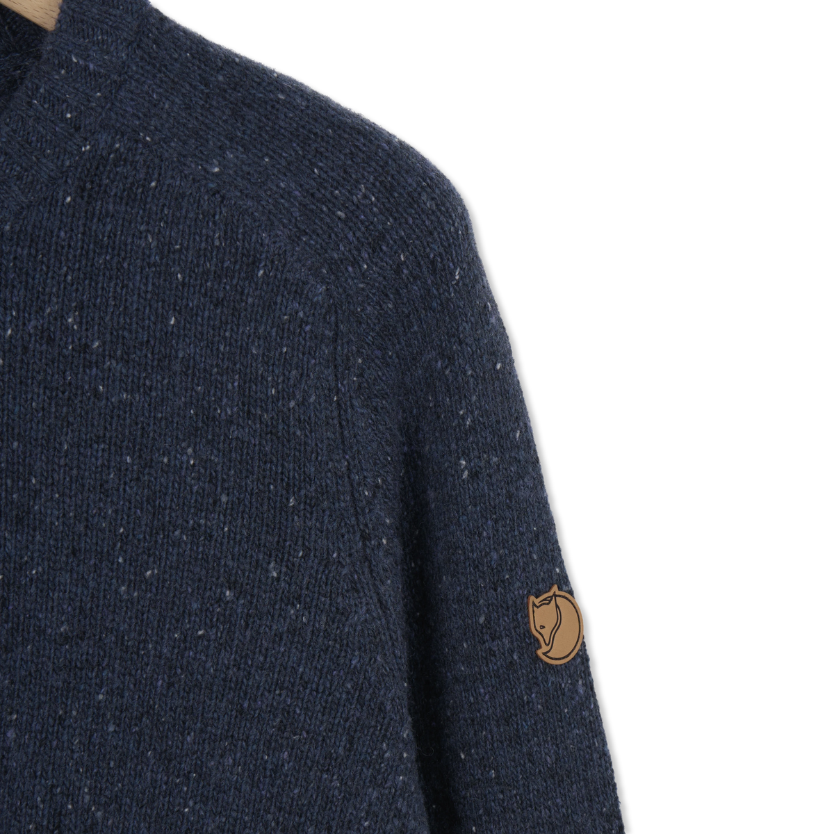 Fjallraven Ovik Neps Knit Sweater Dark Navy - Detail 4