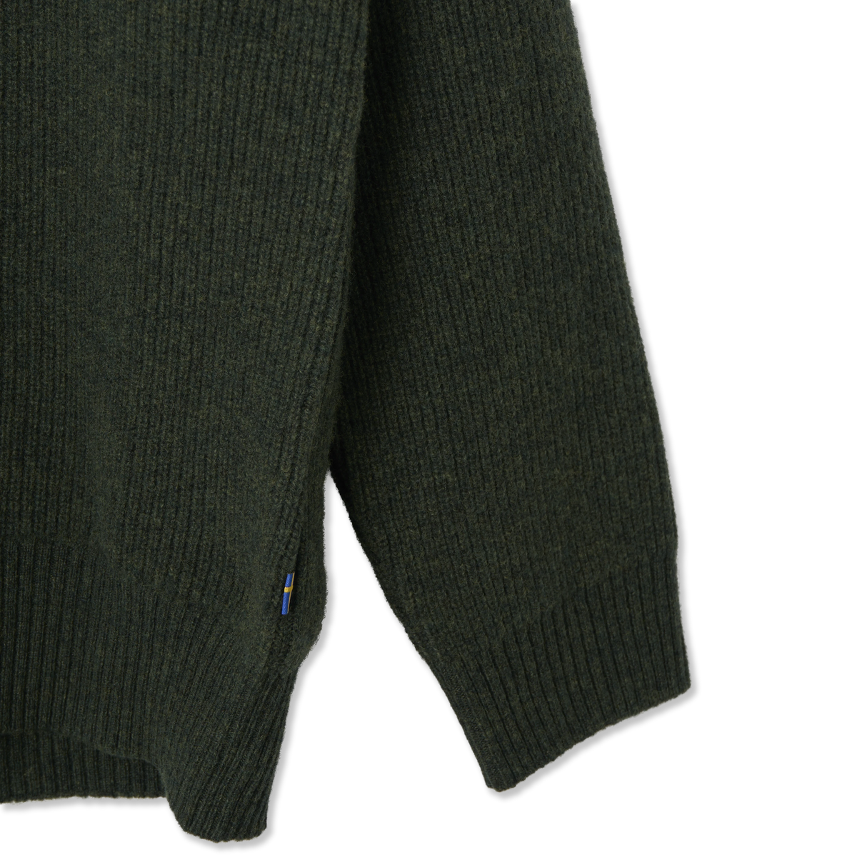 Fjallraven Ovik Rib Sweater Deep Forest - Detail 1