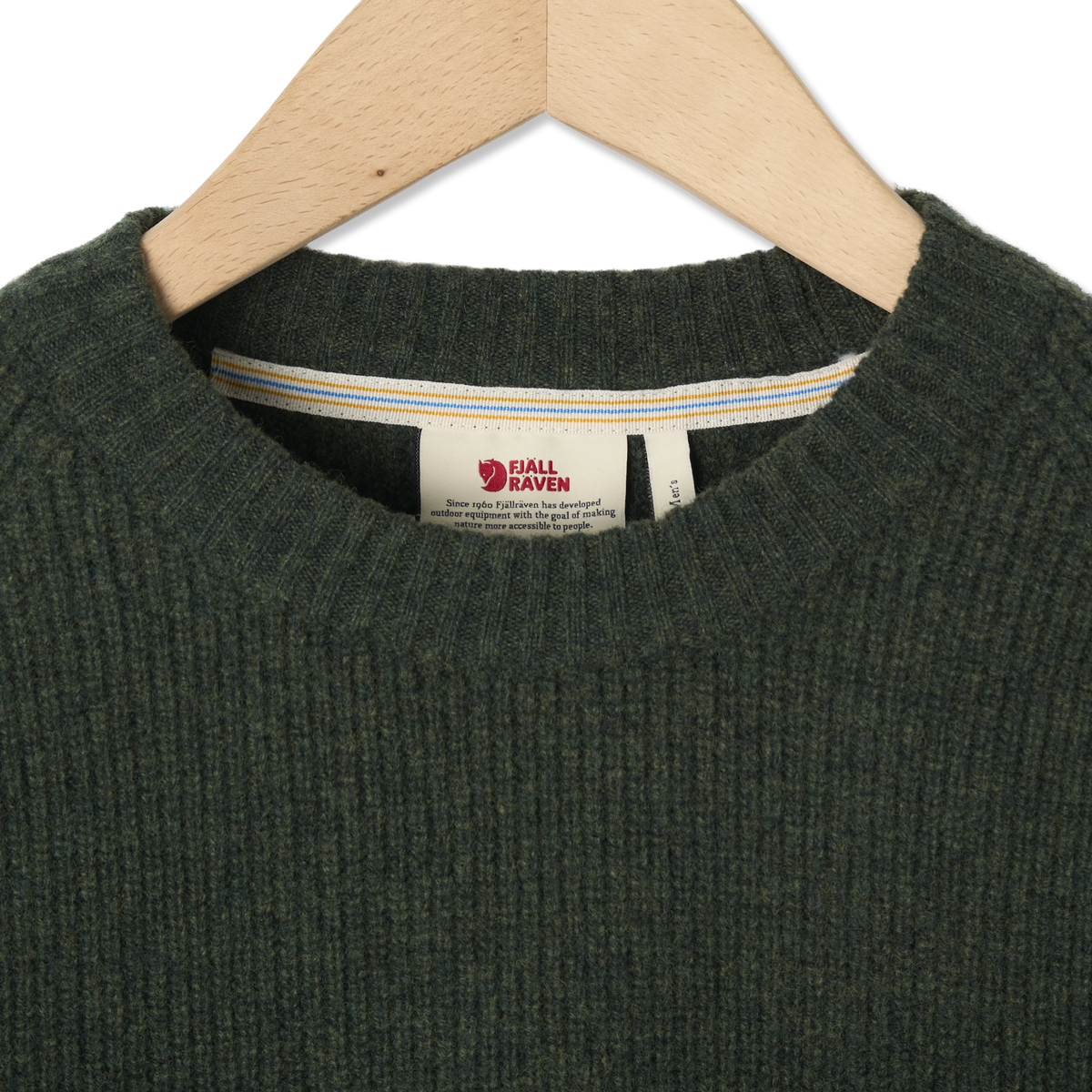 Fjallraven Ovik Rib Sweater Deep Forest - Detail 2
