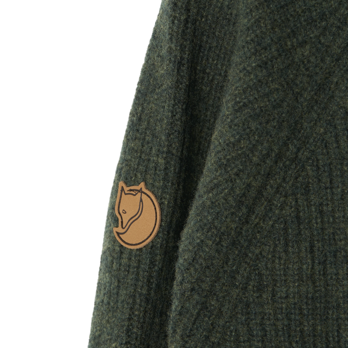 Fjallraven Ovik Rib Sweater Deep Forest - Detail 3