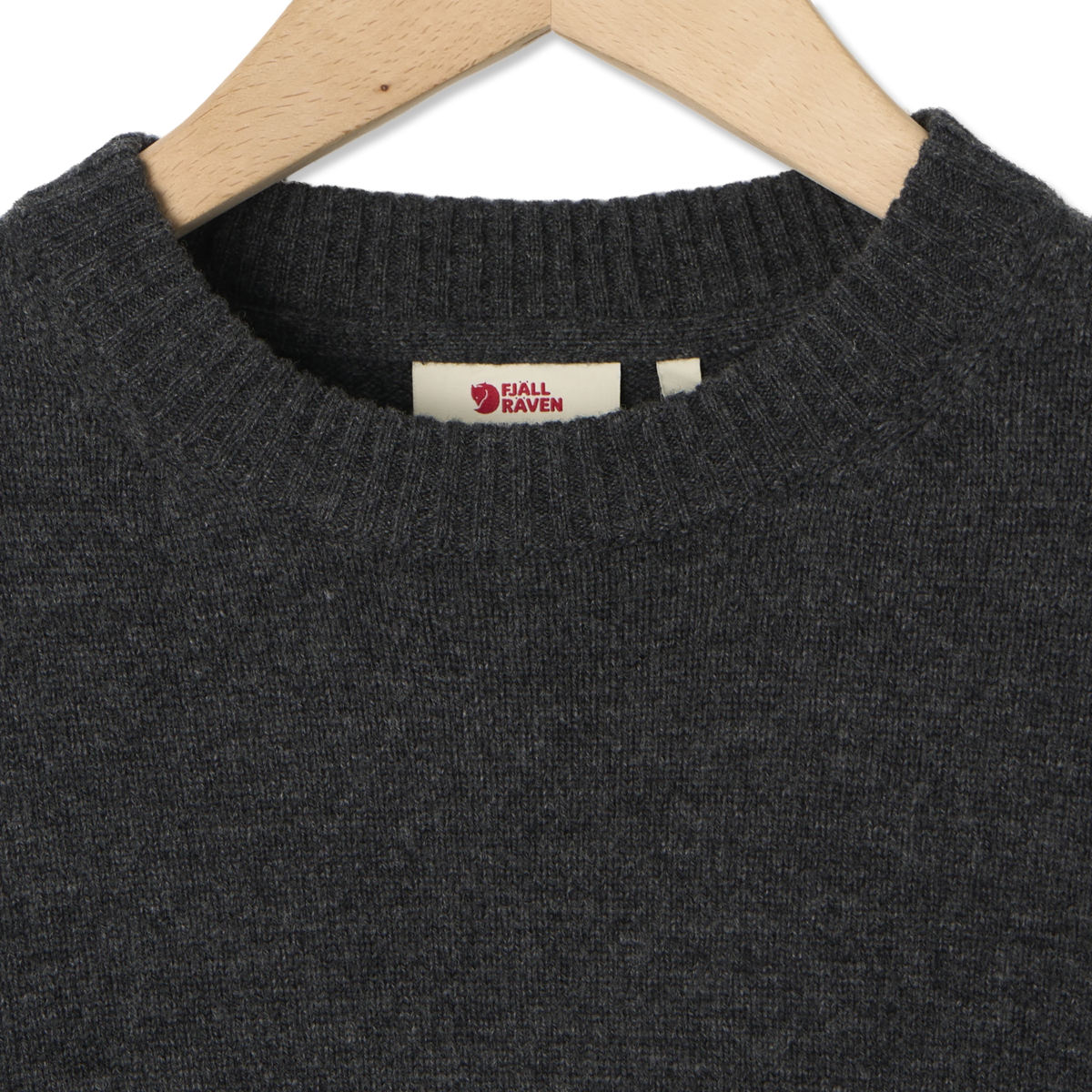 Fjallraven Ovik Round-neck Sweater Dark Grey - Detail 2