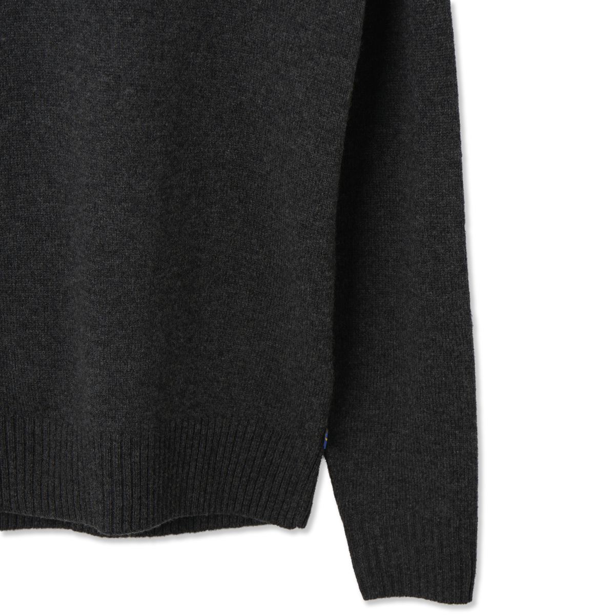 Fjallraven Ovik Round-neck Sweater Dark Grey - Detail 3