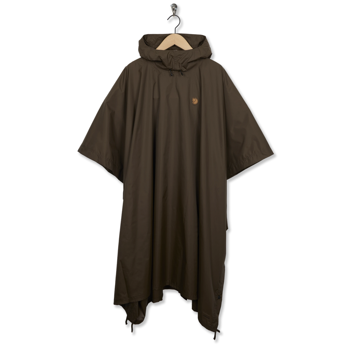 Fjallraven Poncho Dark Olive - Front