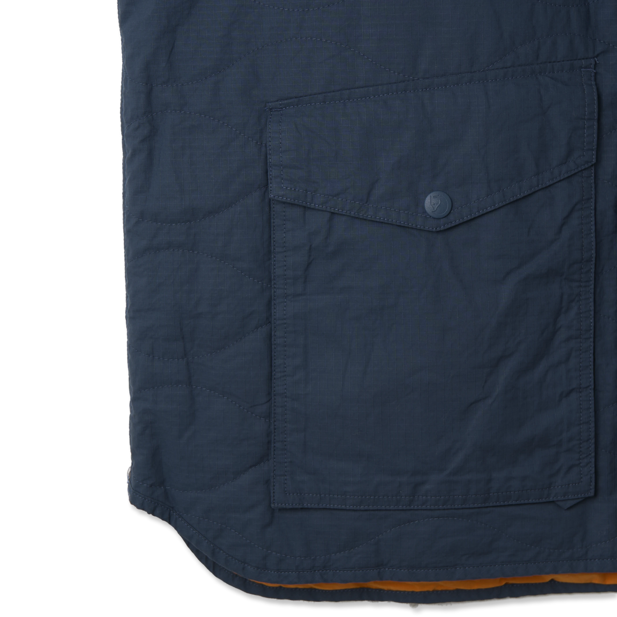 Fjallraven Samlaren Reversible Vest Mountain Blue / Field Orange - Detail 1