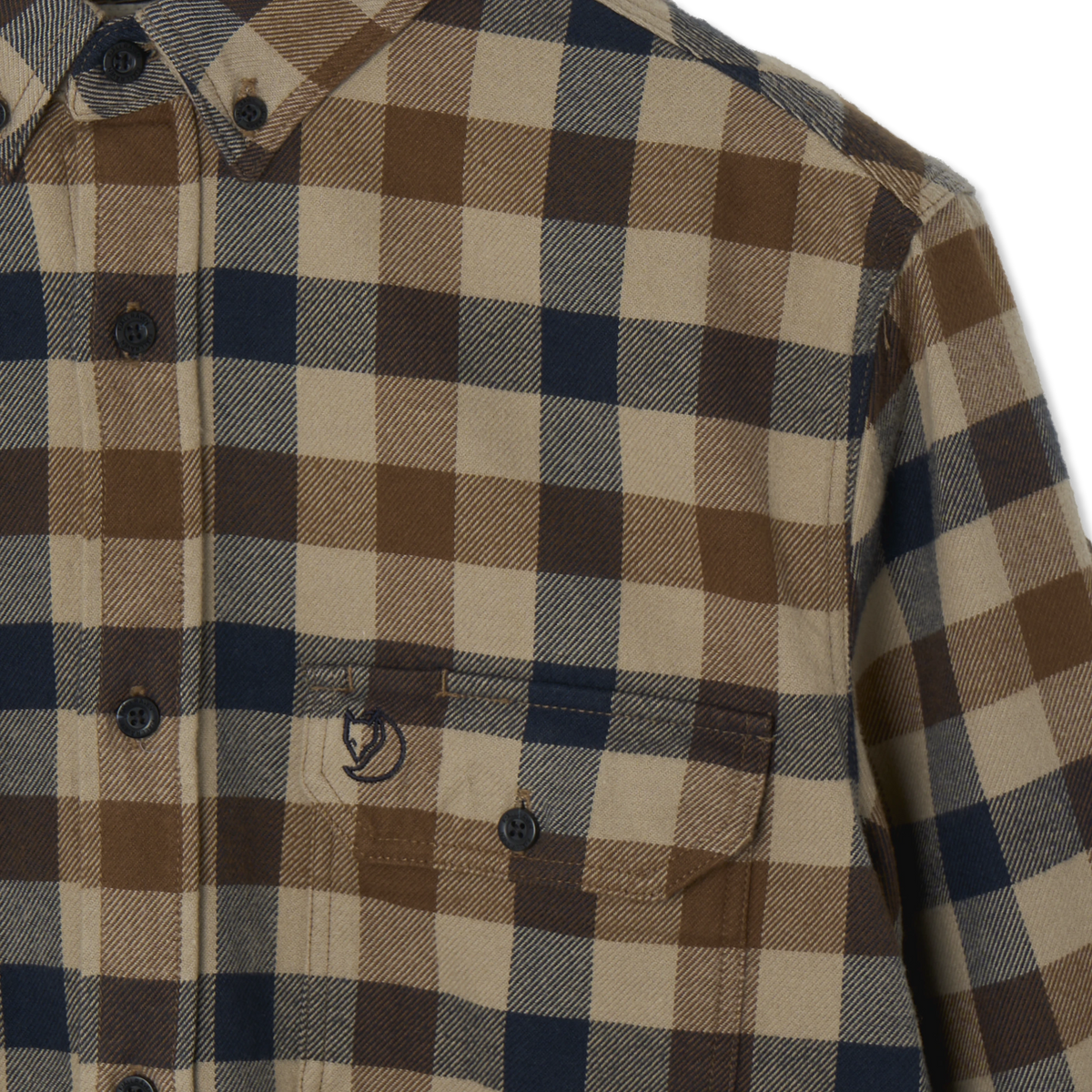 Fjallraven Skog Shirt Fossil / Dark Navy - Detail 3