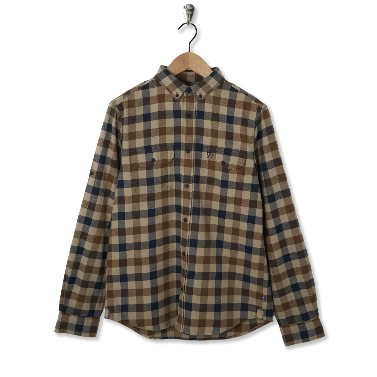 Fjallraven Skog Shirt Fossil / Dark Navy - Front