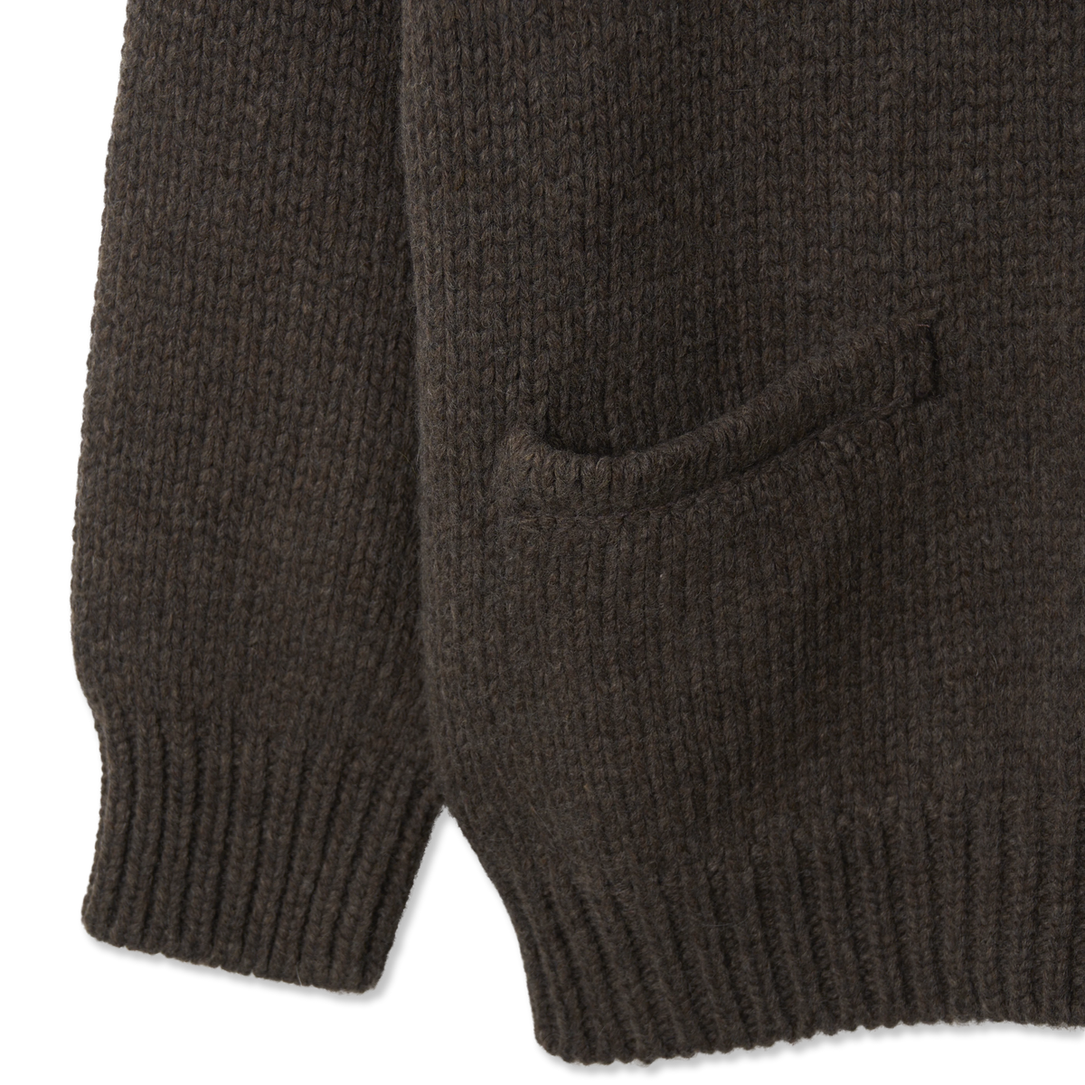 Frizmworks Heavy Cowichan Zipup Cardigan Sephia - Detail 3