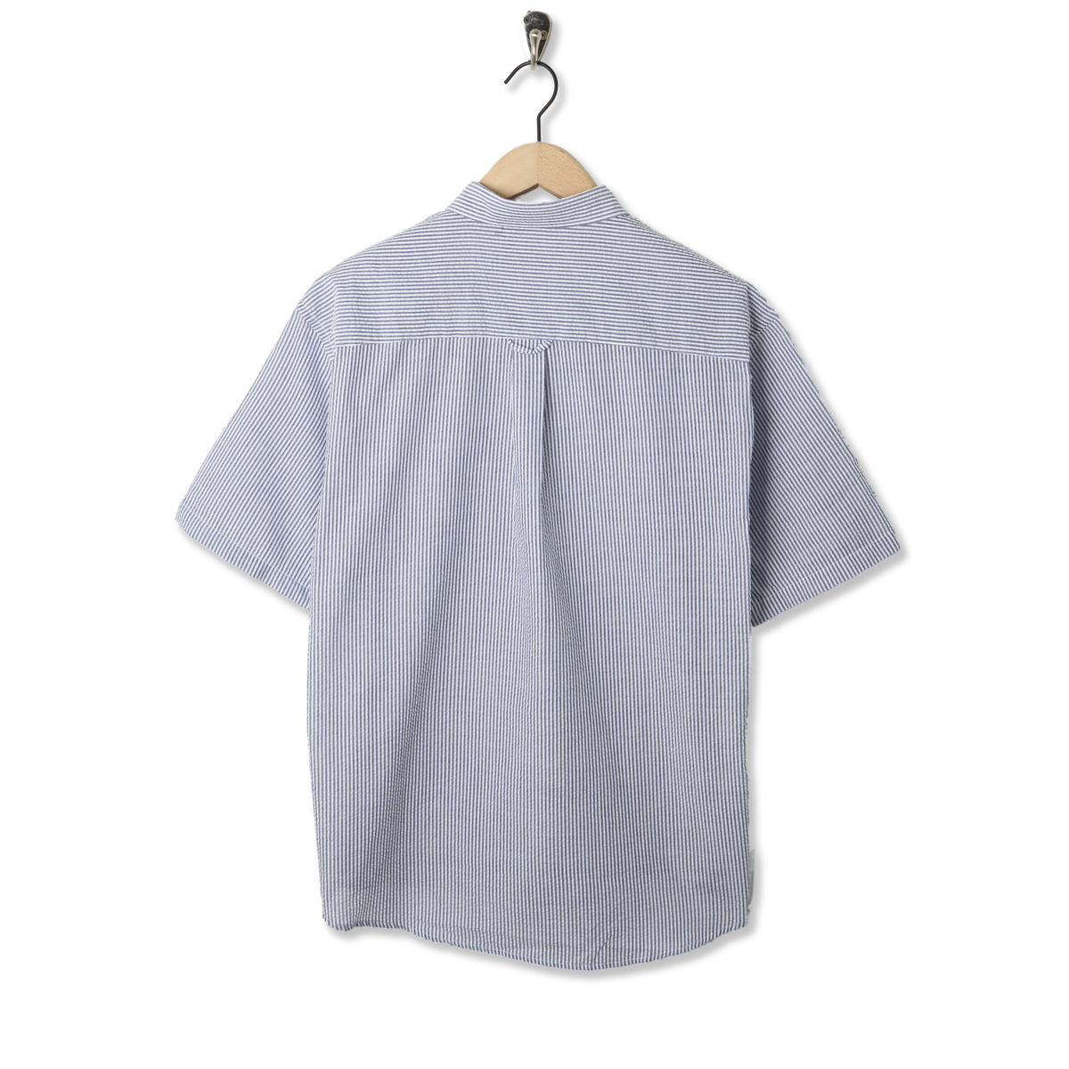 Frizmworks OG Stripe Seersucker Half Shirt Blue - Back