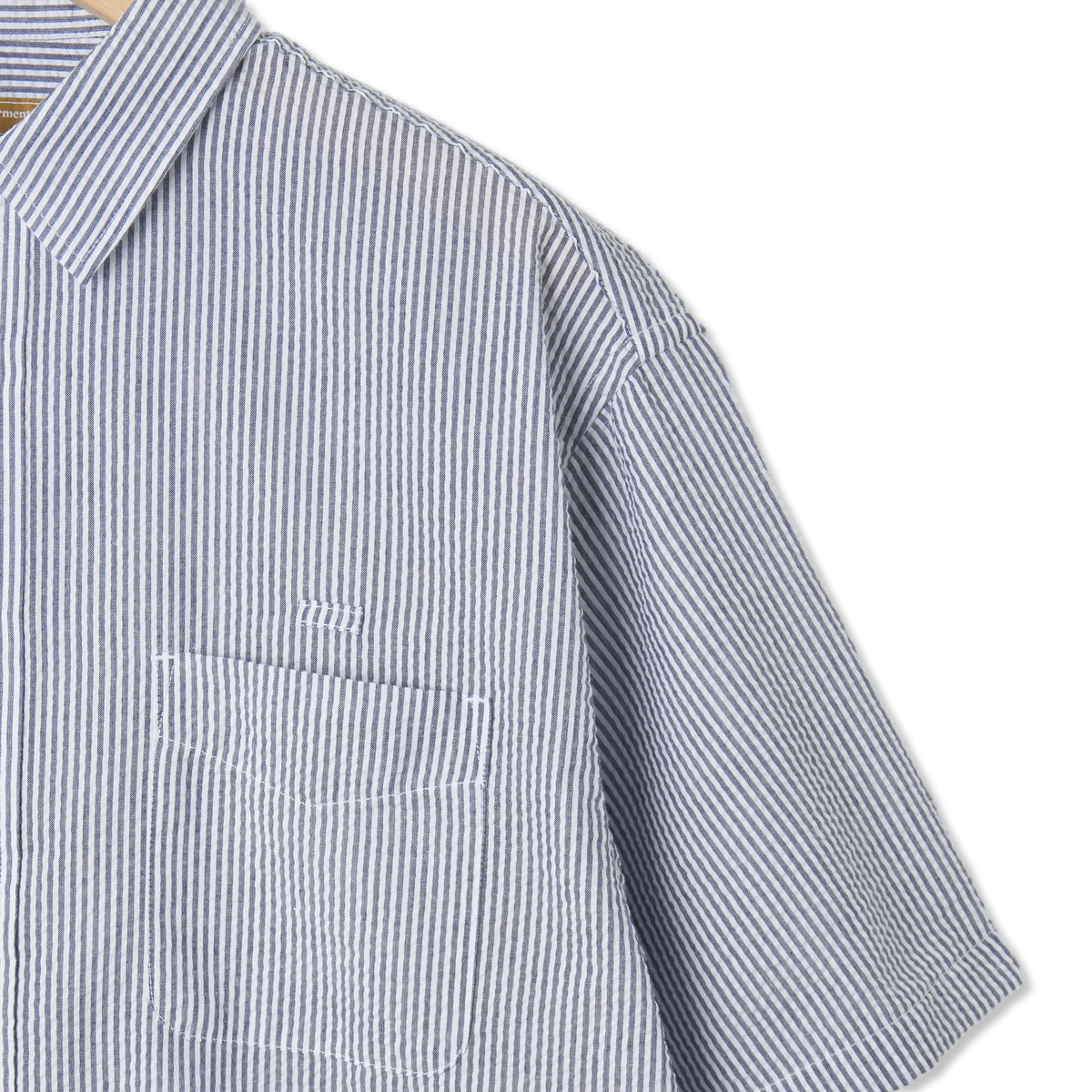 Frizmworks OG Stripe Seersucker Half Shirt Blue - Detail 2