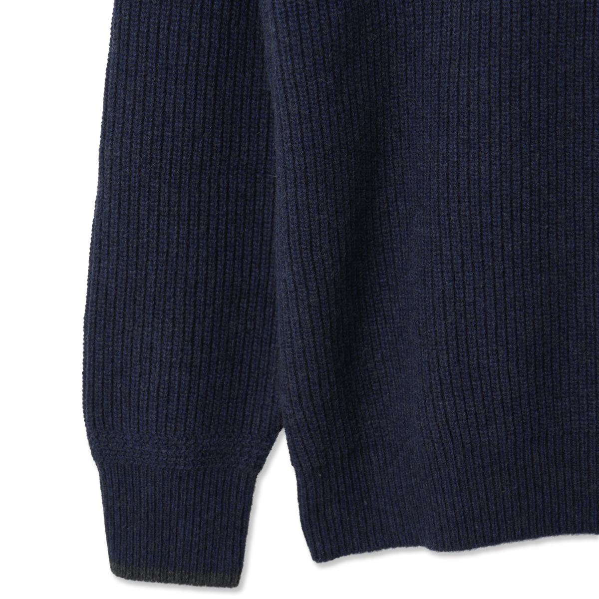 Frizmworks Patch Round Pullover Knit Navy - Detail 1