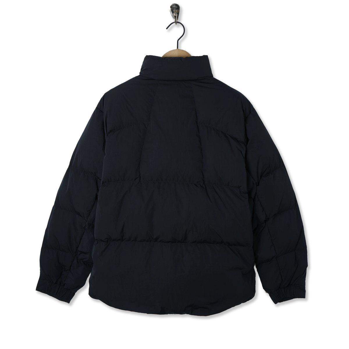 Goldwin Dope Dyed Ripple Nylon Down Jacket Dark Navy - Back