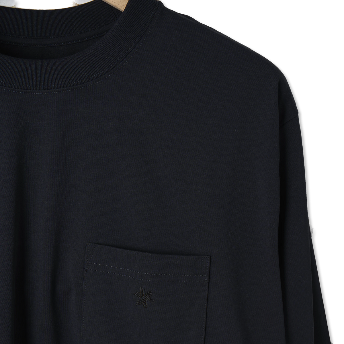 Goldwin Oversized Pocket L/S T-Shirt Black - Detail 1