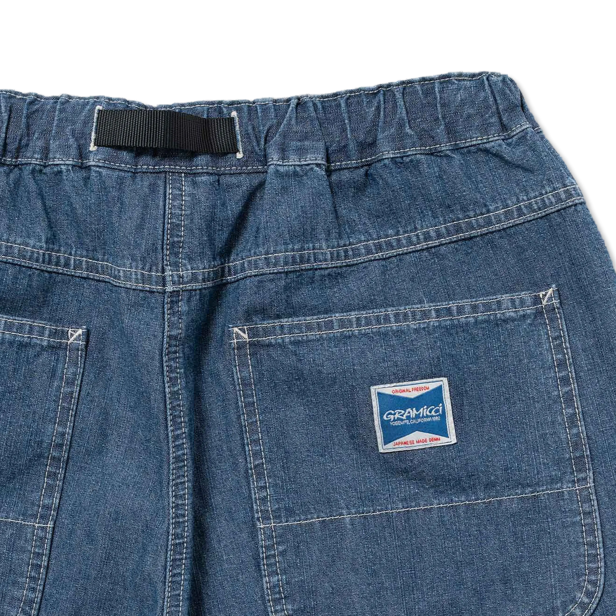 Gramicci Japanese Chambray Double Knee Blue - Detail 1