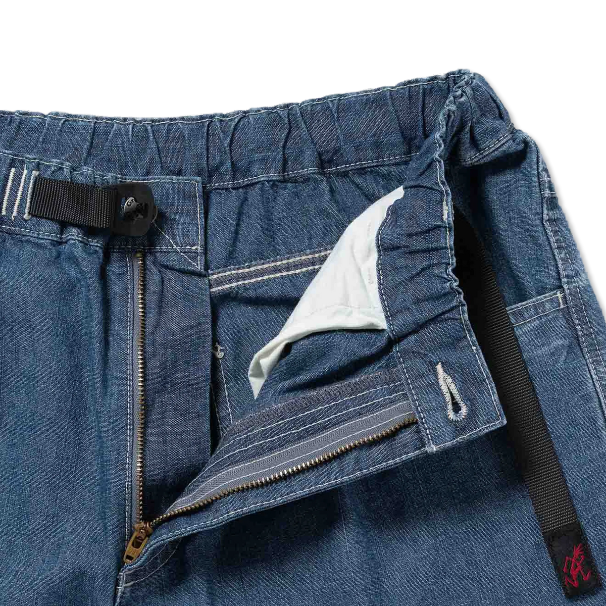 Gramicci Japanese Chambray Double Knee Blue - Detail 2