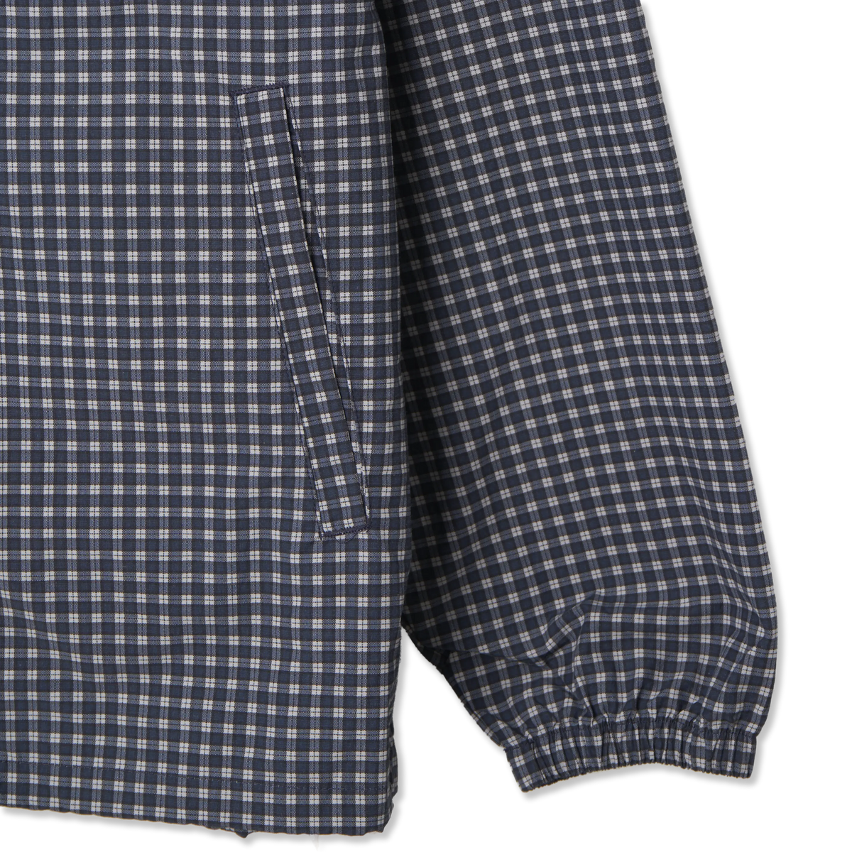 Gramicci Mini Check Nylon Jacket Navy Check - Detail 3