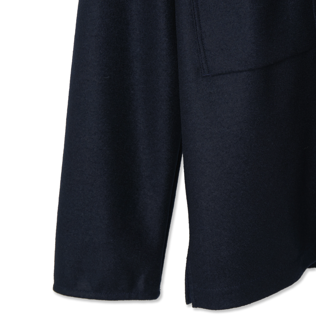 Jackman Comp Wool BB Overshirt Jacket Navy - Detail 2