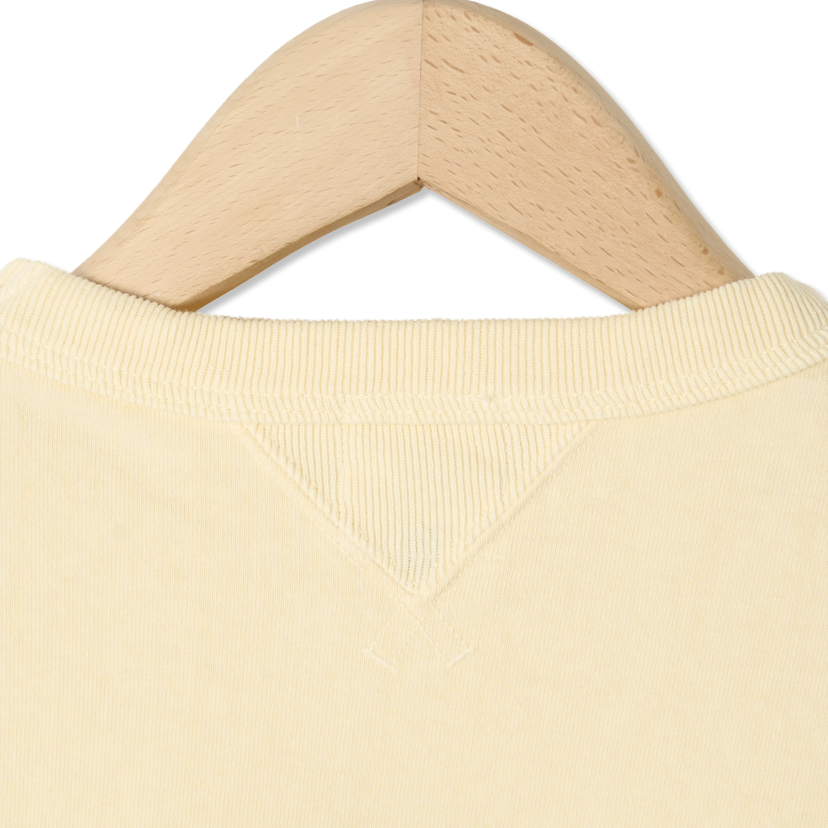 Jackman Dotsume Rib L/S T-Shirt Uni Cream - Detail 3