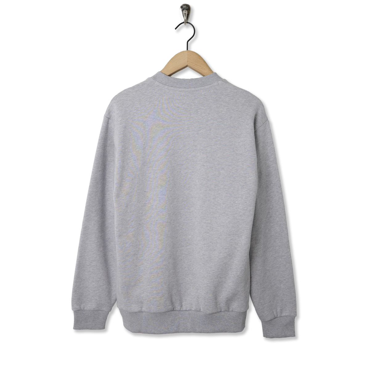 Lacoste Cotton Fleece Sweatshirt Light Heathered Grey - Back