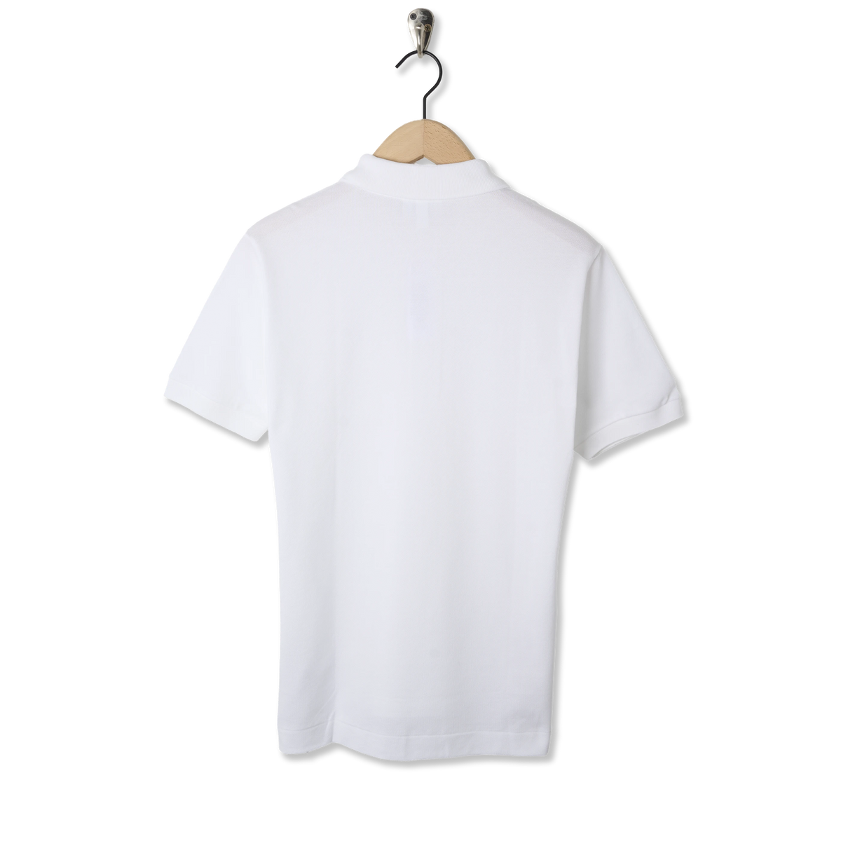 Lacoste Original L.12.12 Petit Pique Cotton Polo Shirt White - Back