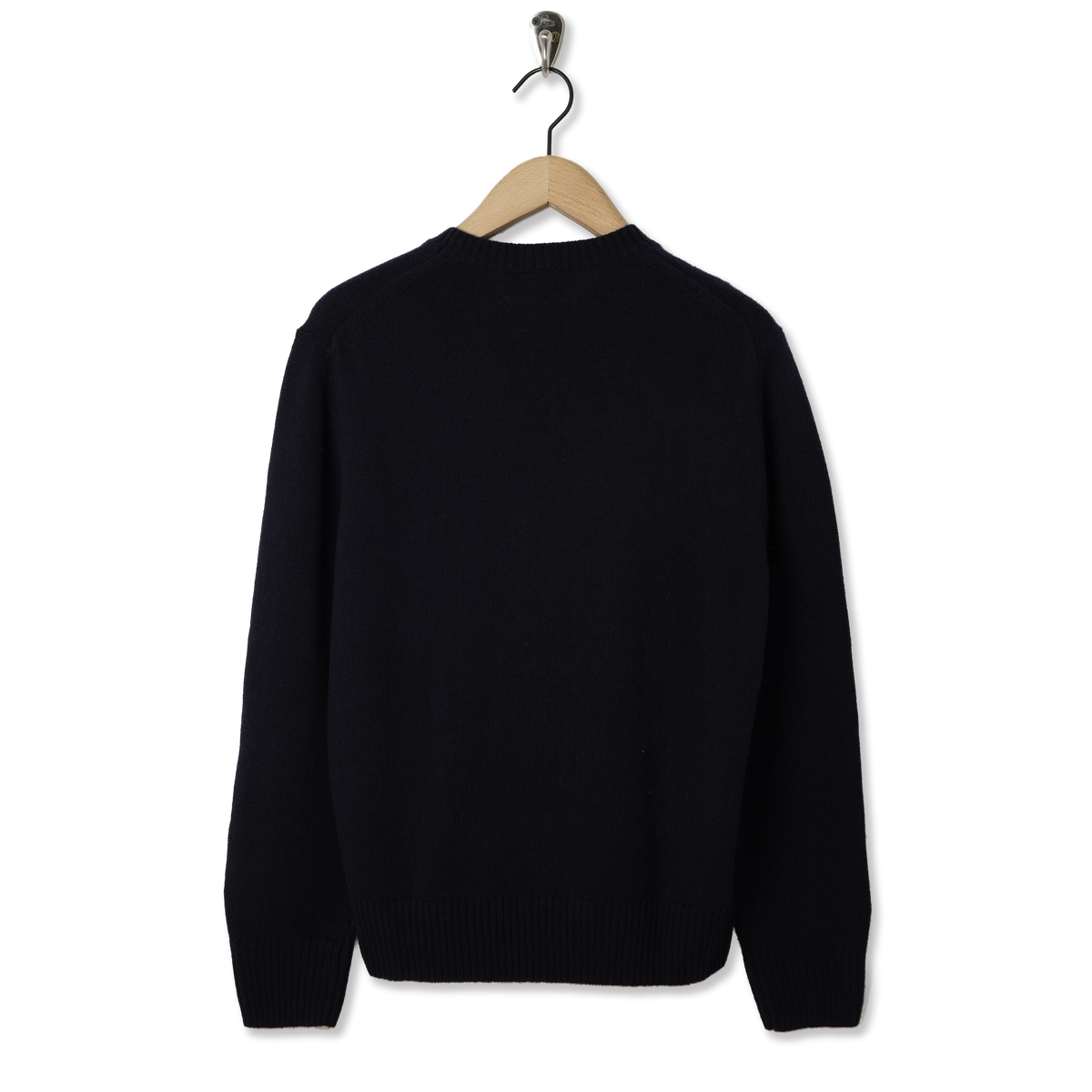 Lacoste Wool Crew Neck Sweater Midnight Blue - Back