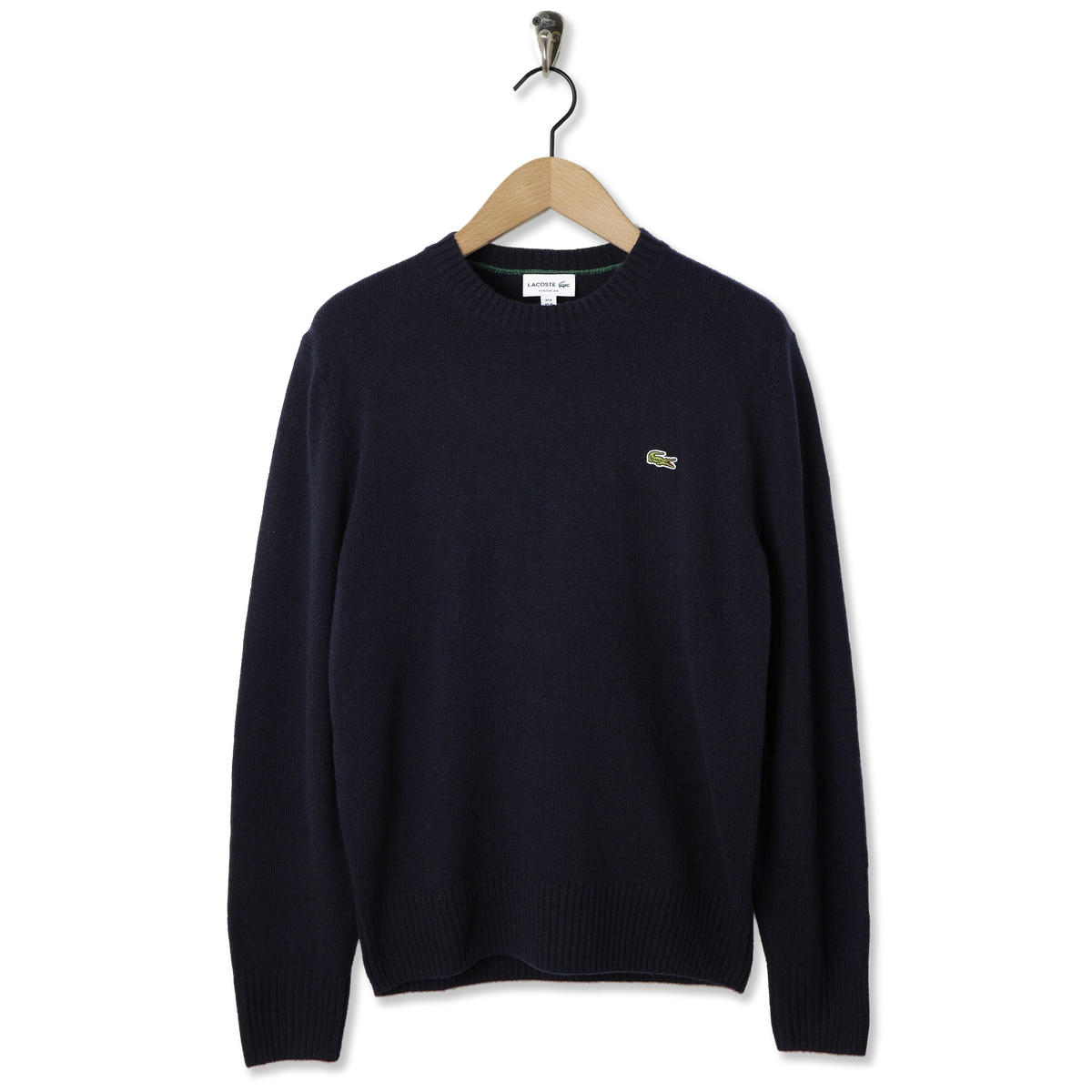 Lacoste Wool Crew Neck Sweater Midnight Blue