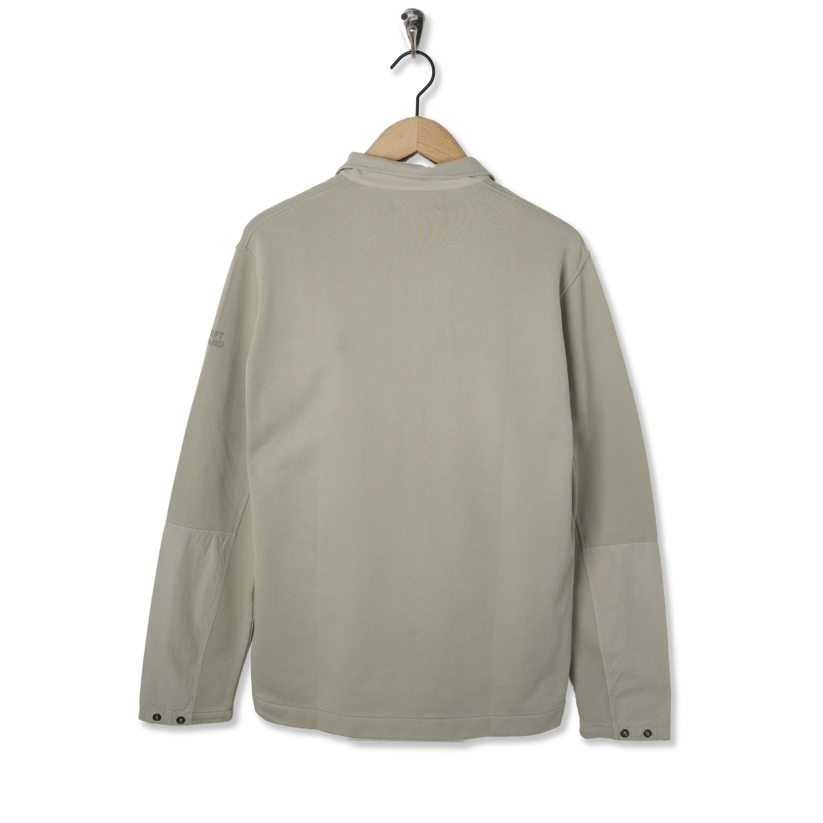 Left Hand Half Zip Sweat Stone - Back