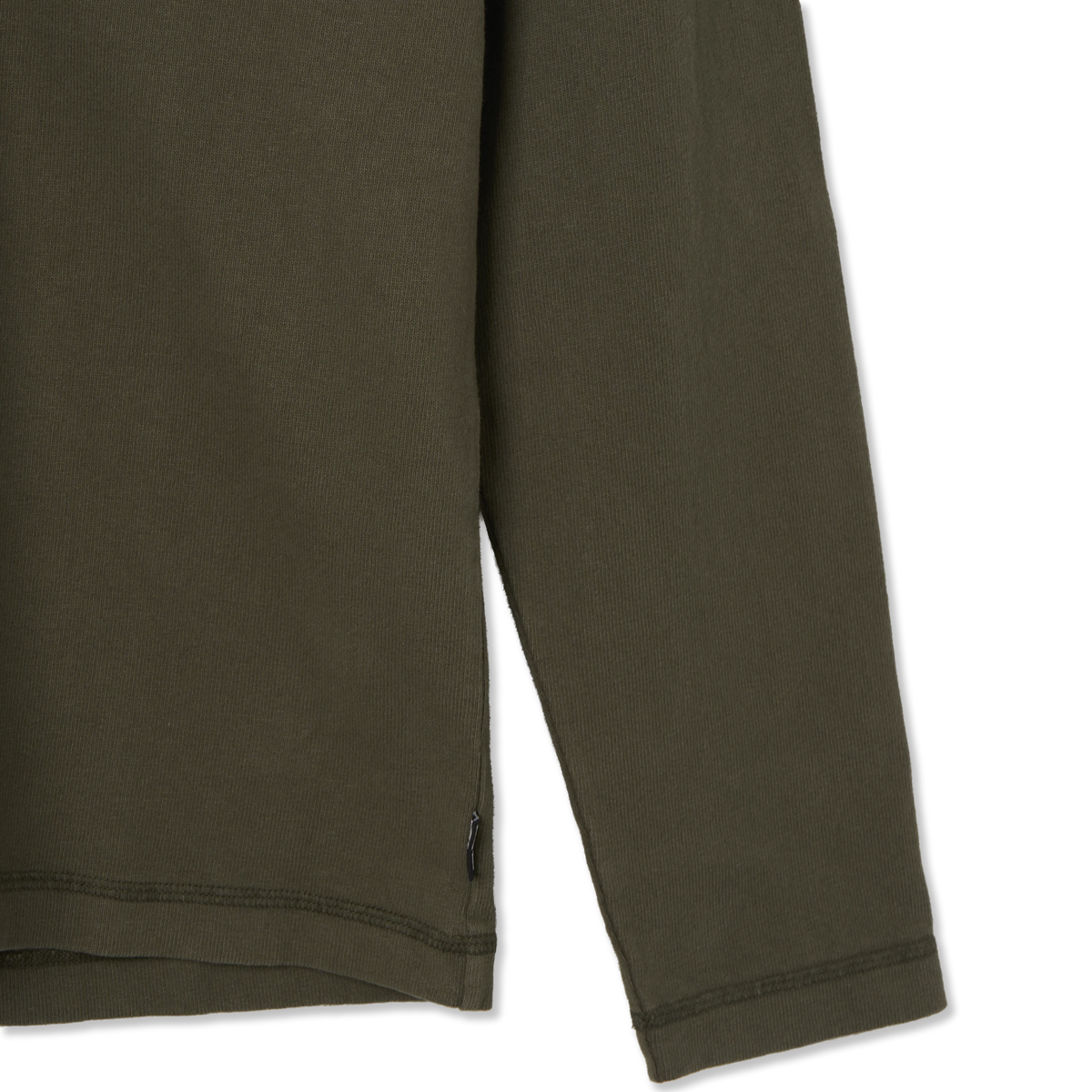 Left Hand L/S Polo Olive - Detail