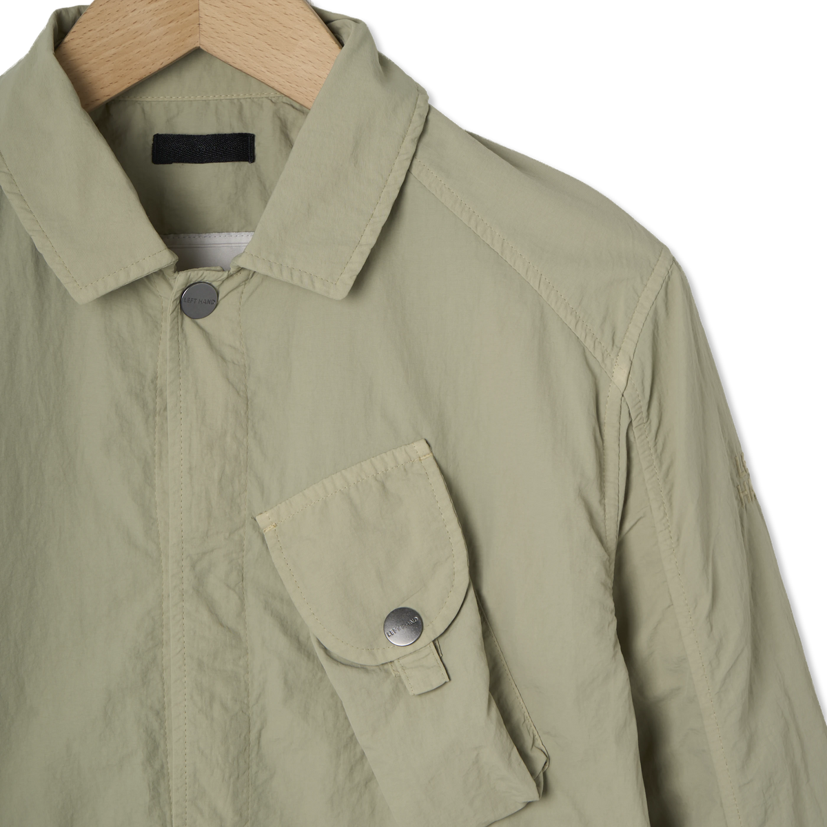 Left Hand Sesia Overshirt Stone - Detail 2