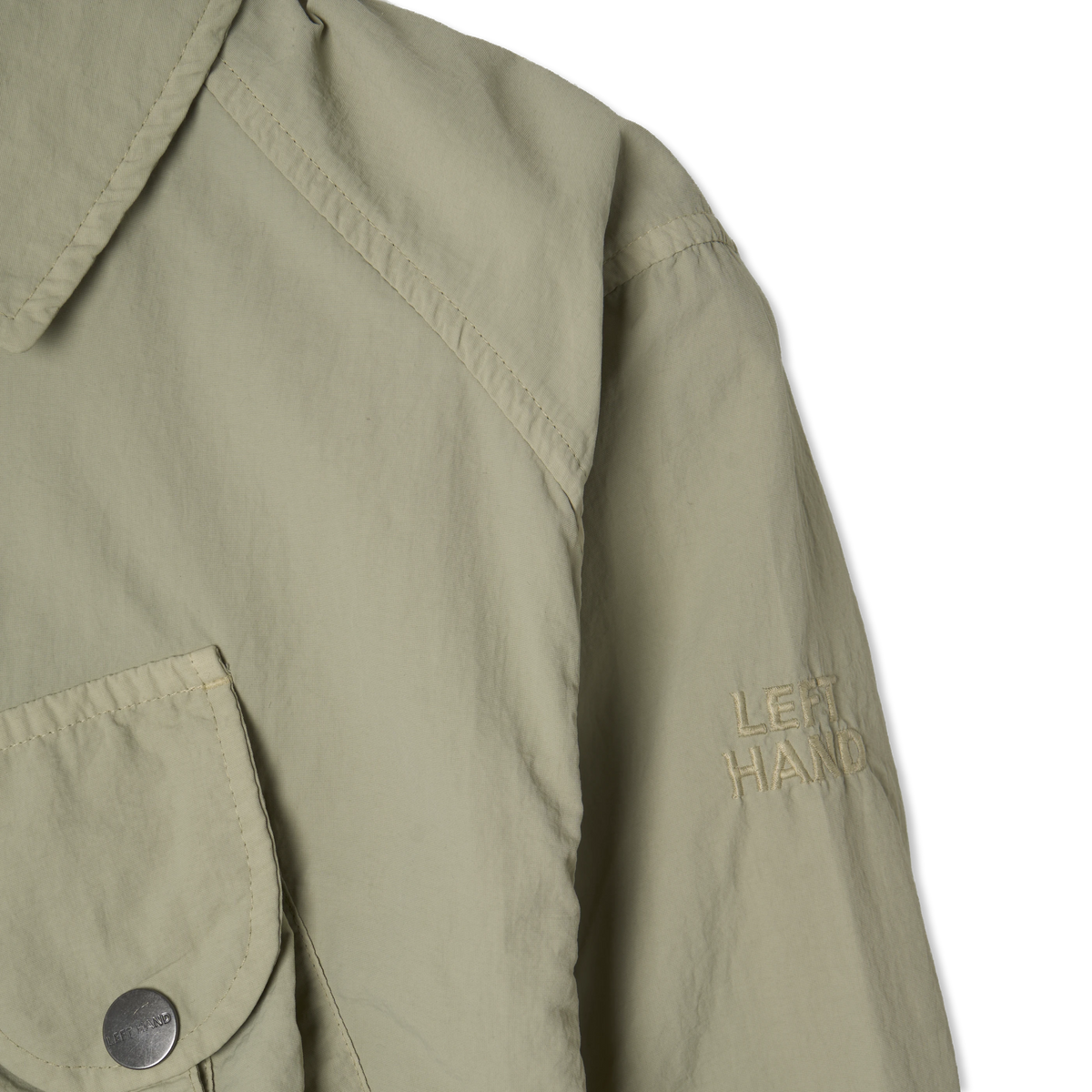 Left Hand Sesia Overshirt Stone - Detail 3