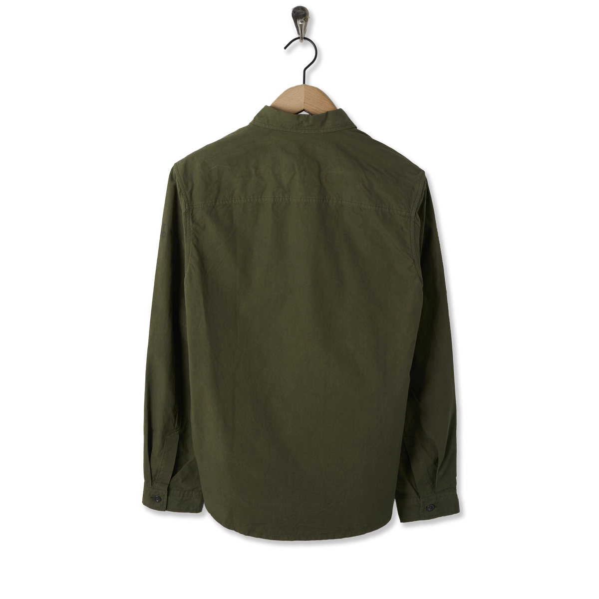Left Hand Zip Pocket Shirt Olive - Back