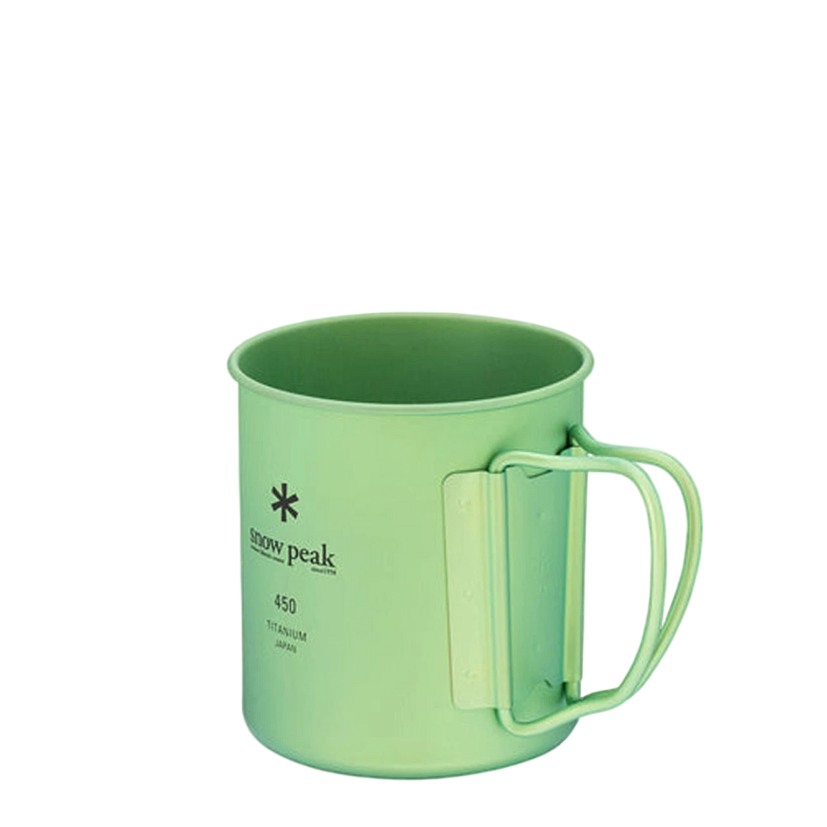 Snow Peak Titanium Single Wall 450 Mug Green - View 2