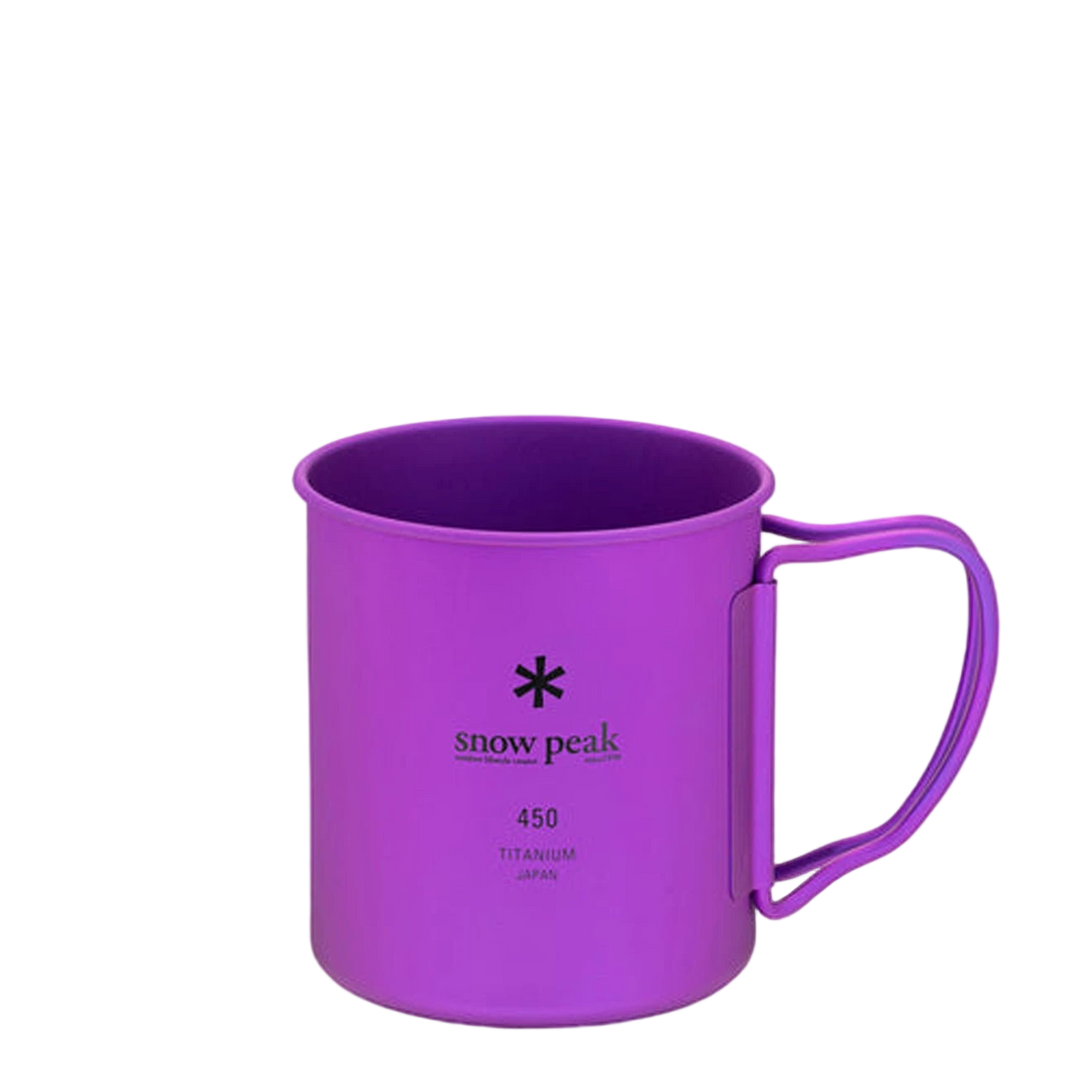 Snow Peak Titanium Single Wall 450 Mug Purple - View 1