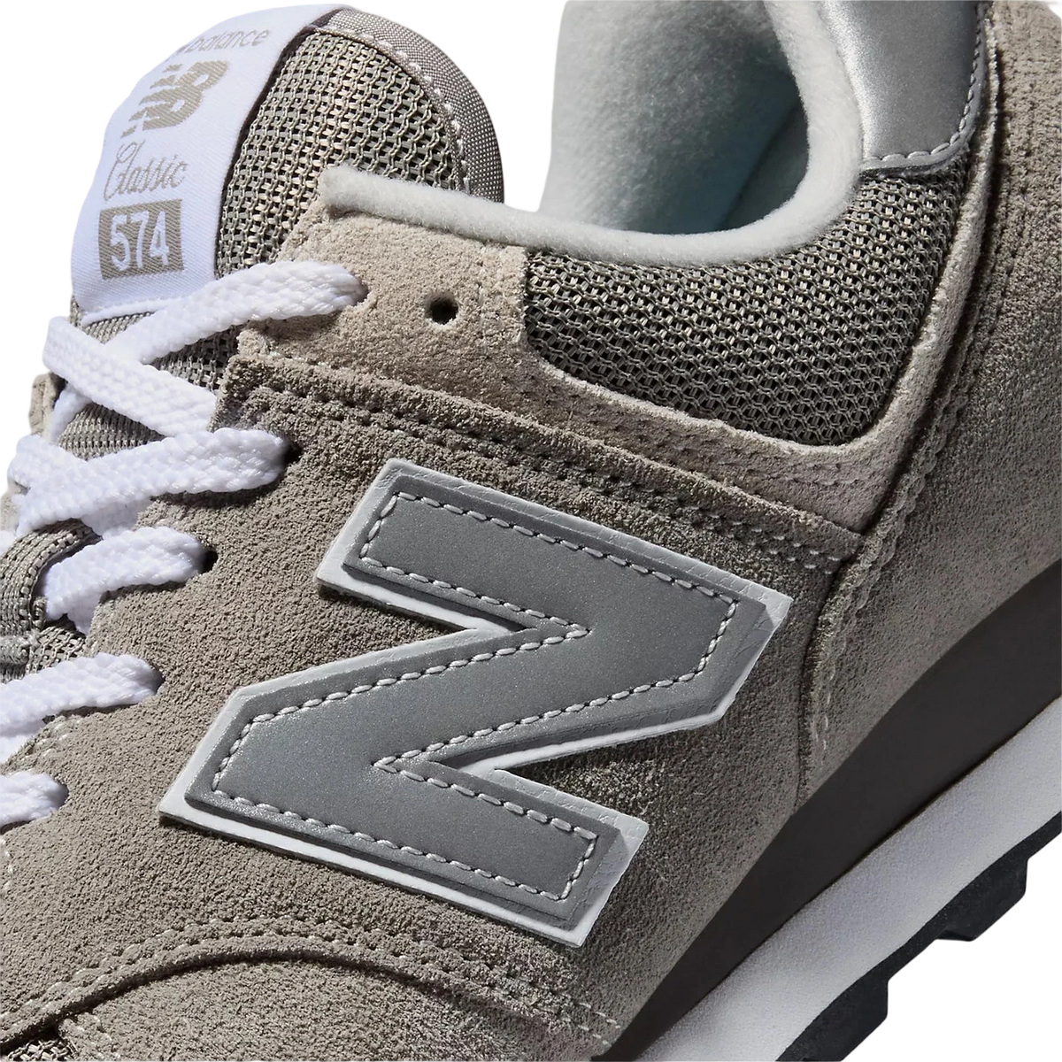 New Balance 574 Core Shoes Grey / White - View 5