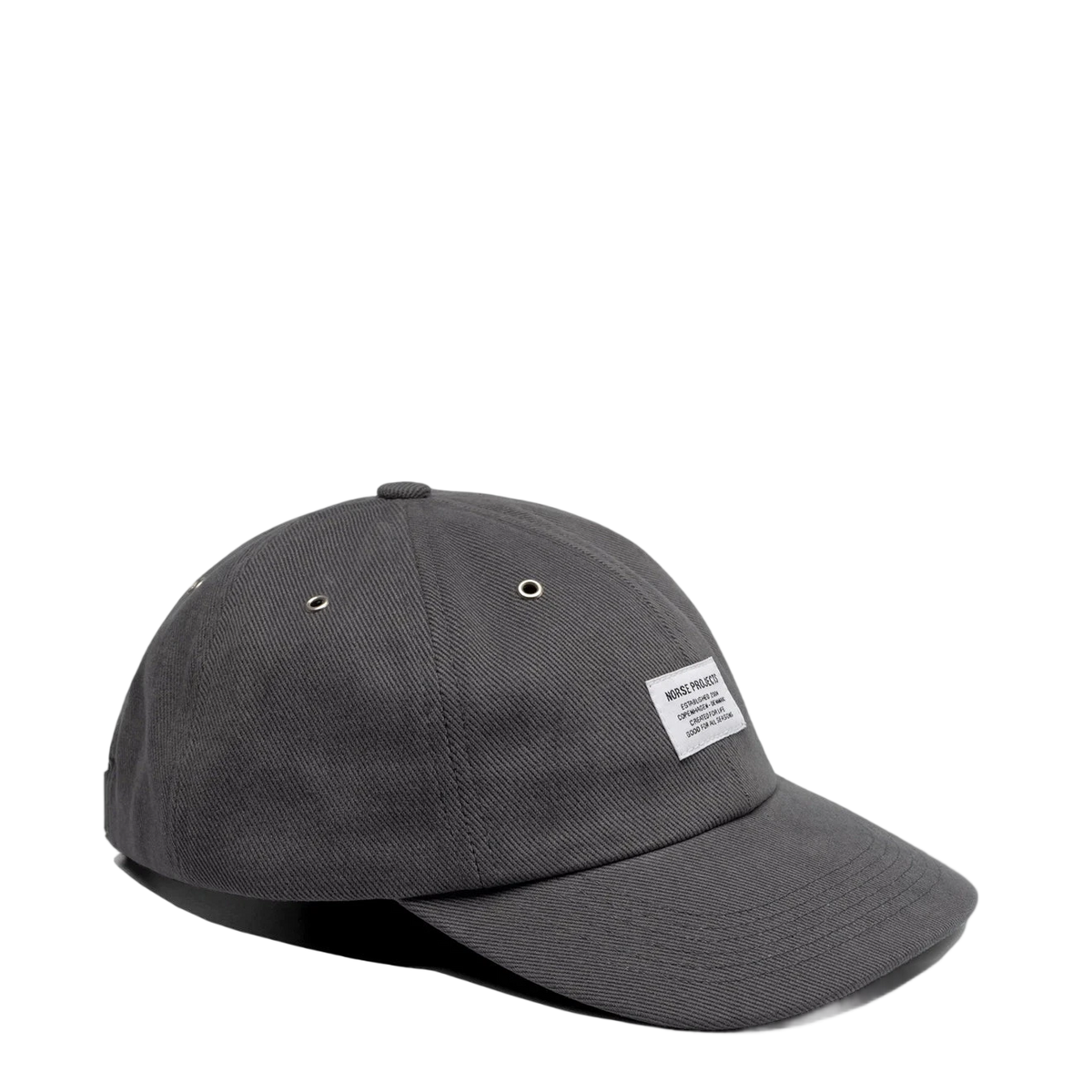 Norse Projects Bull Twill Denim 6-Panel Cap Graphite - View 1