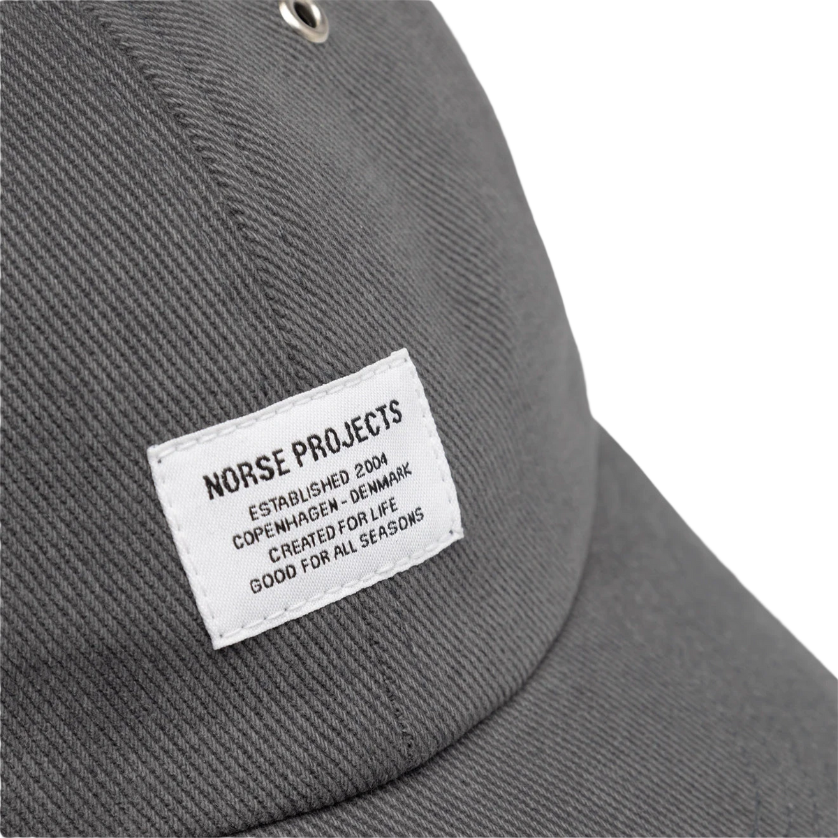 Norse Projects Bull Twill Denim 6-Panel Cap Graphite - View 2