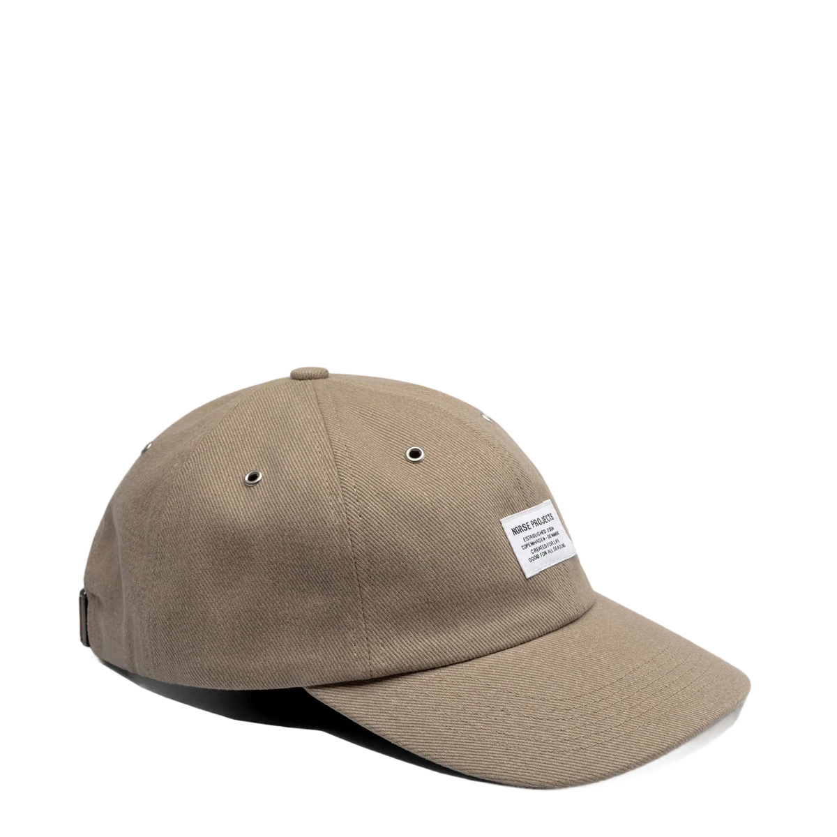 Norse Projects Bull Twill Denim 6-Panel Cap Vetiver - View 1