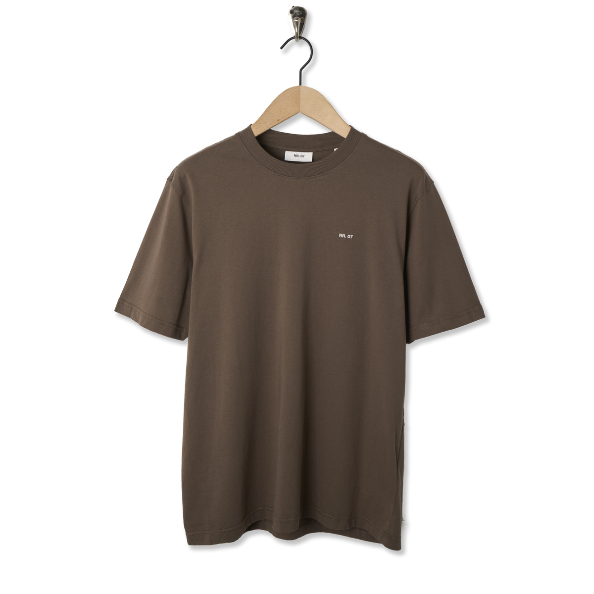 NN07 Adam Casual Logo Pima T-Shirt Mable Husk - Front