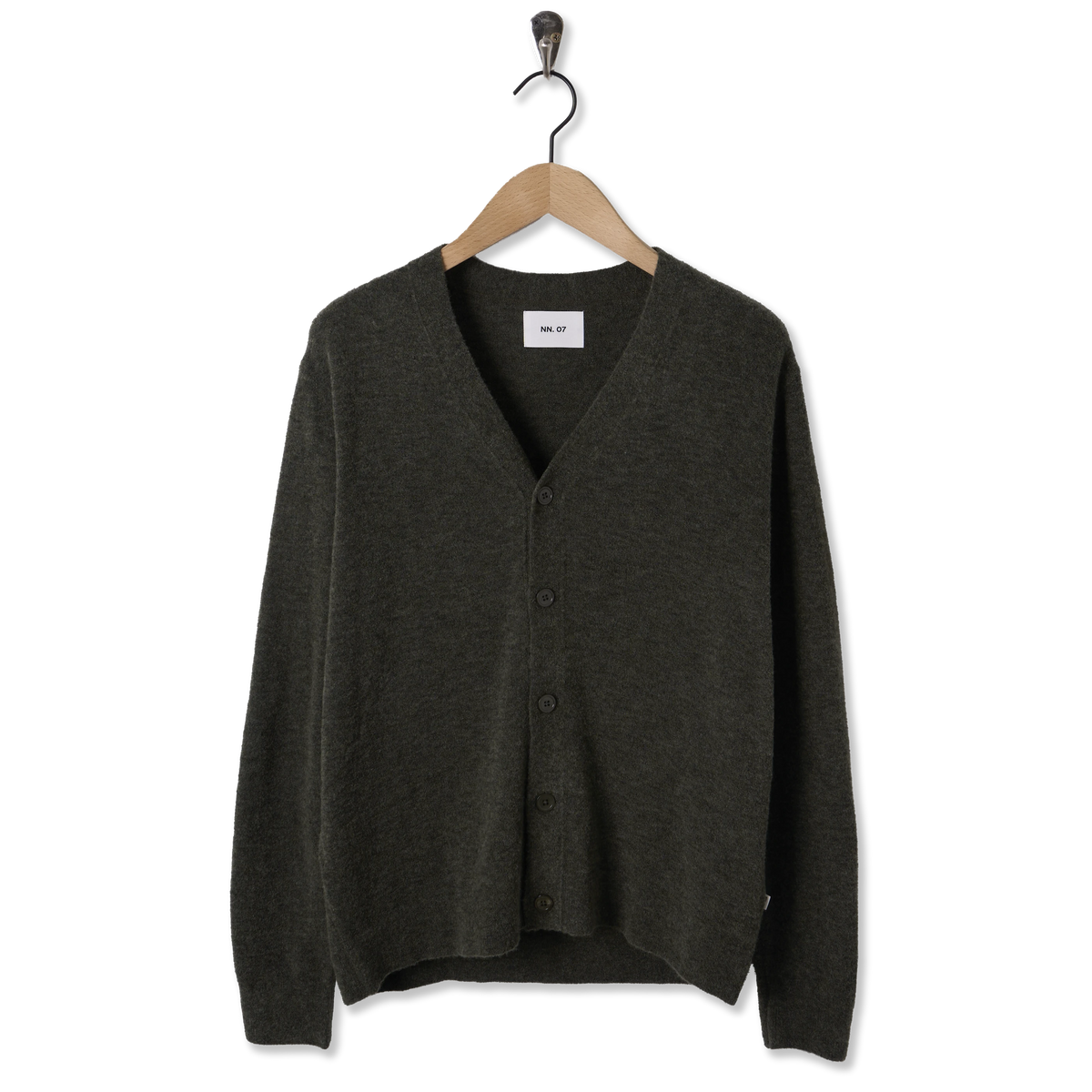 NN07 Gavin 60073 Cardigan Dark Army - Front