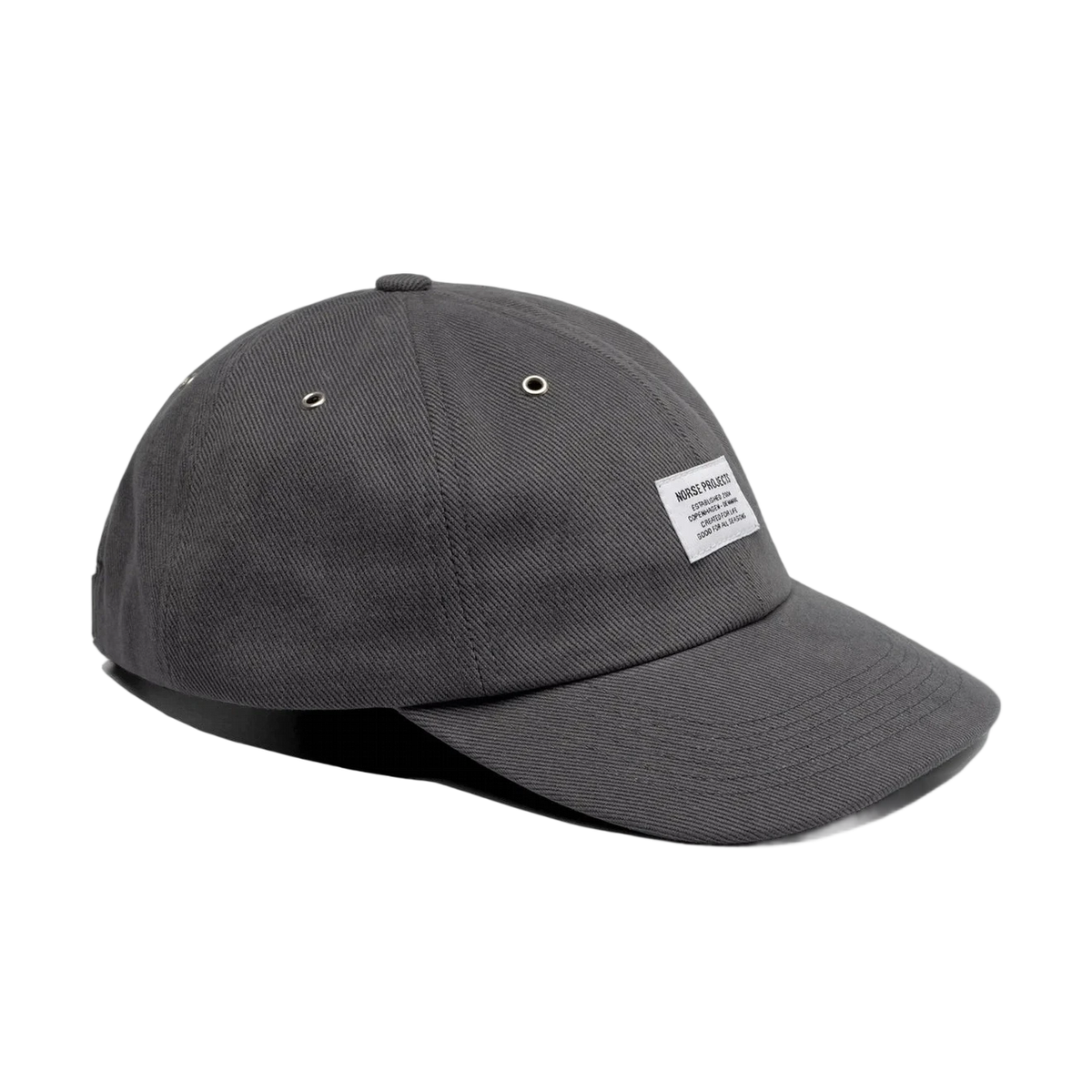 Norse Projects Bull Twill Denim 6-Panel Cap Graphite - View 1