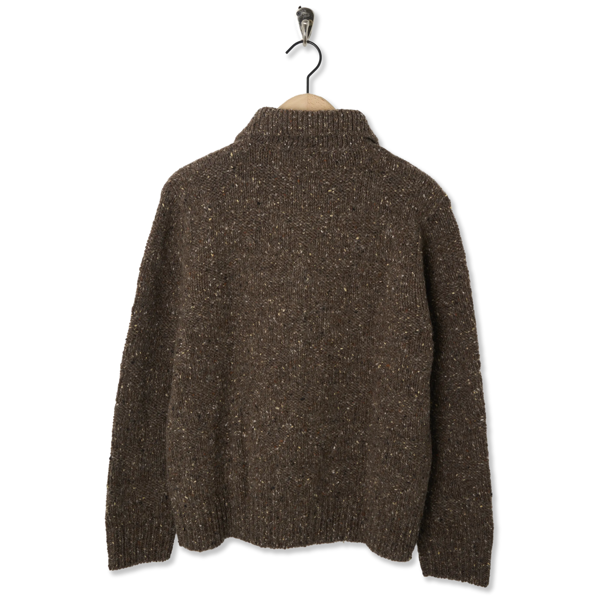 Norse Projects Erik Donegal Diamond Jacket Seal Brown - Back