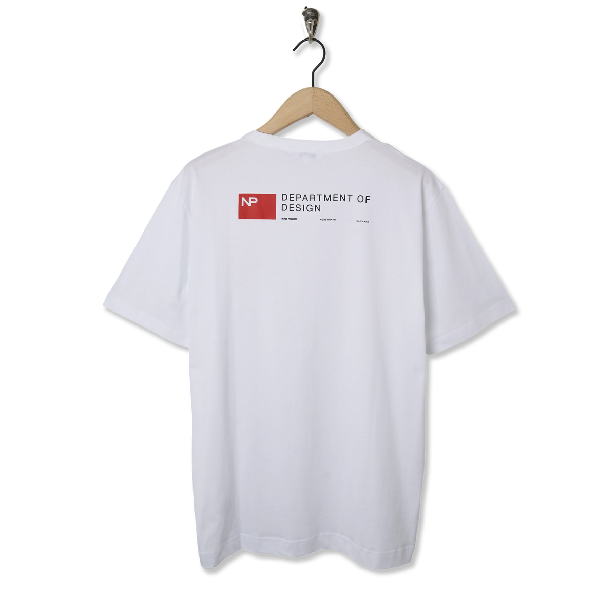 Norse Projects Holger Organic Department Print T-Shirt White - Back