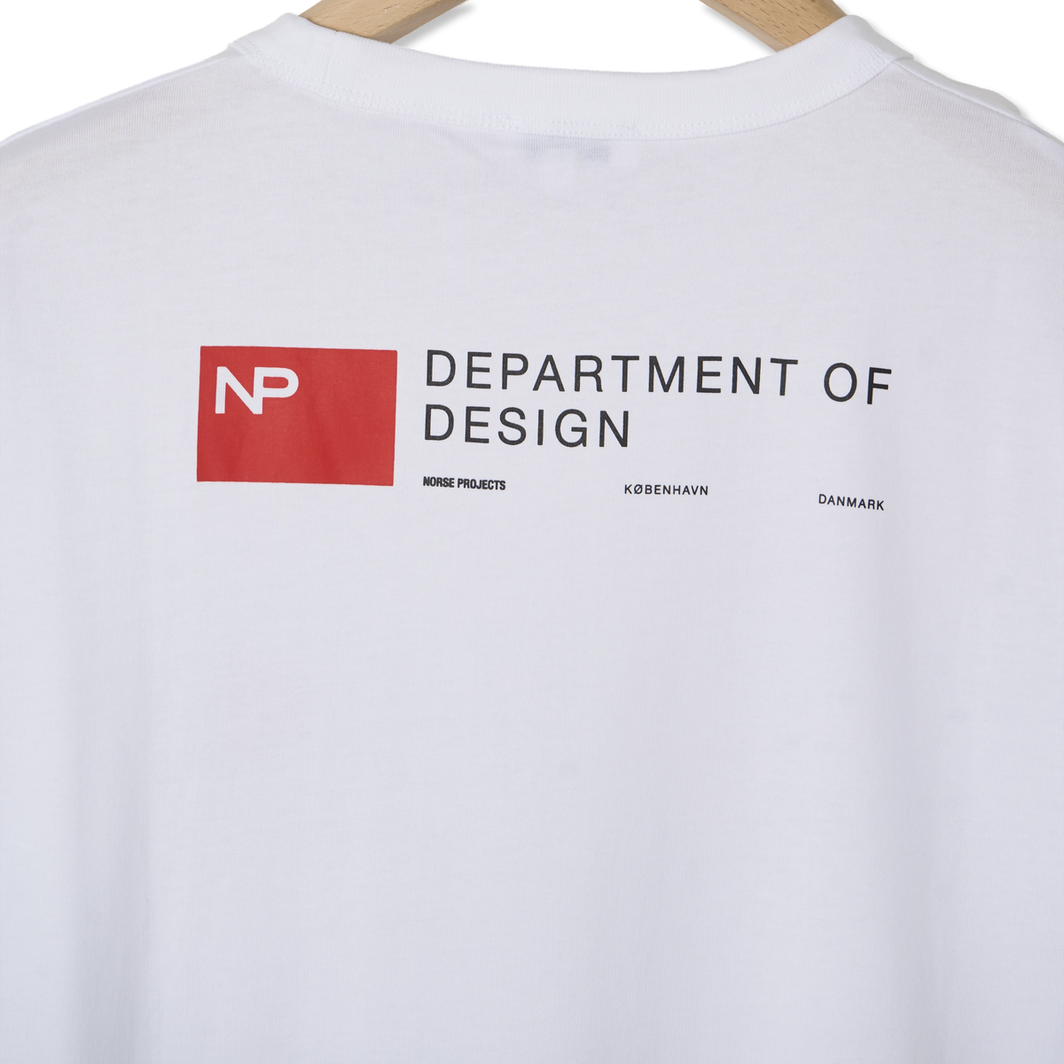 Norse Projects Holger Organic Department Print T-Shirt White - Detail 4