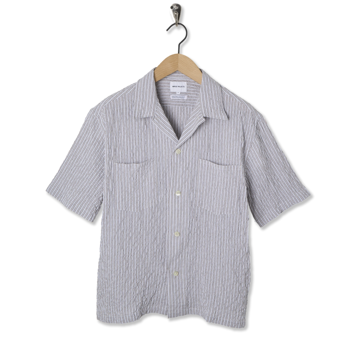 Norse Projects Mols Striped SS Camp Shirt Multi Color Stripe - Front