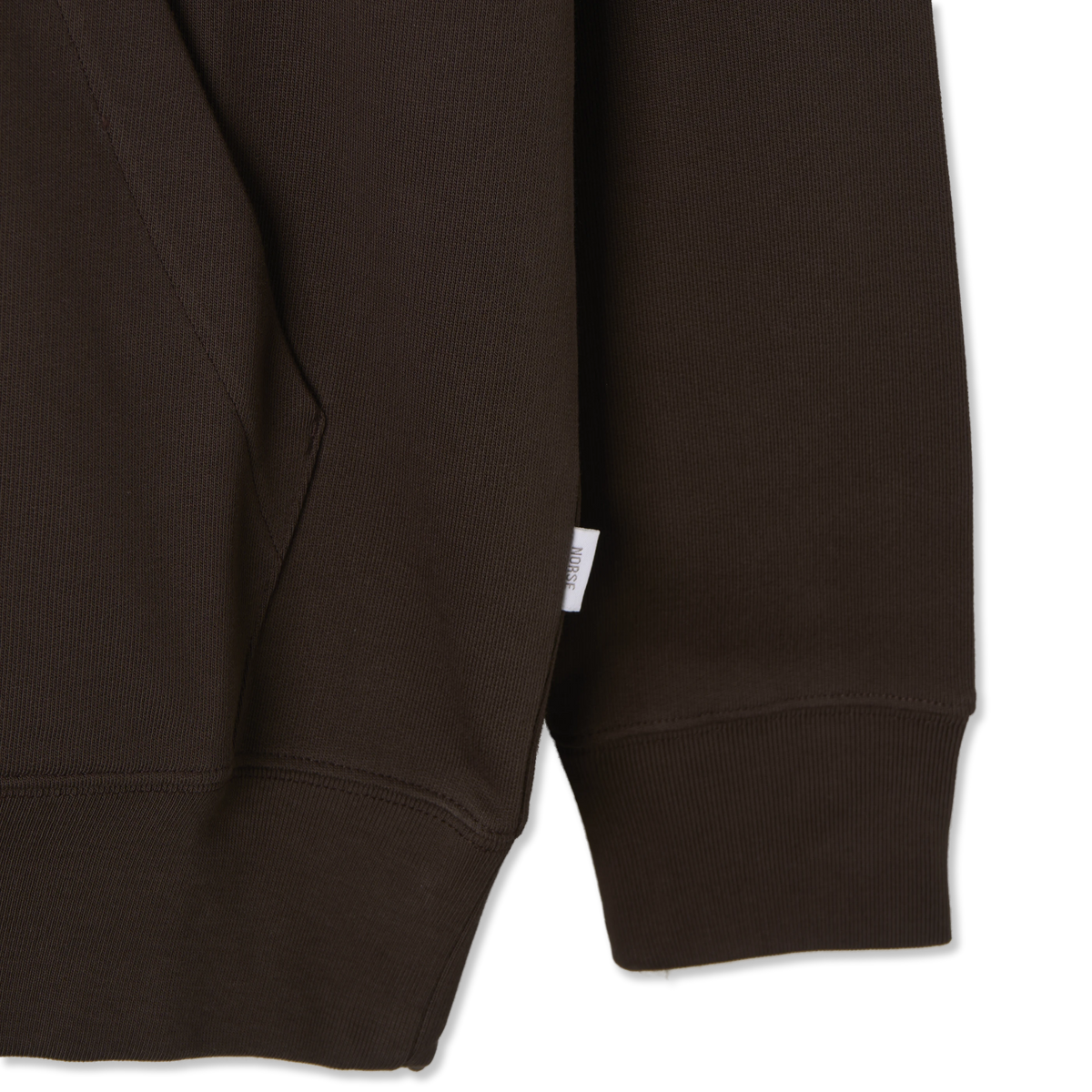 Norse Projects Norse Standard Hoodie Seal Brown - Detail 2